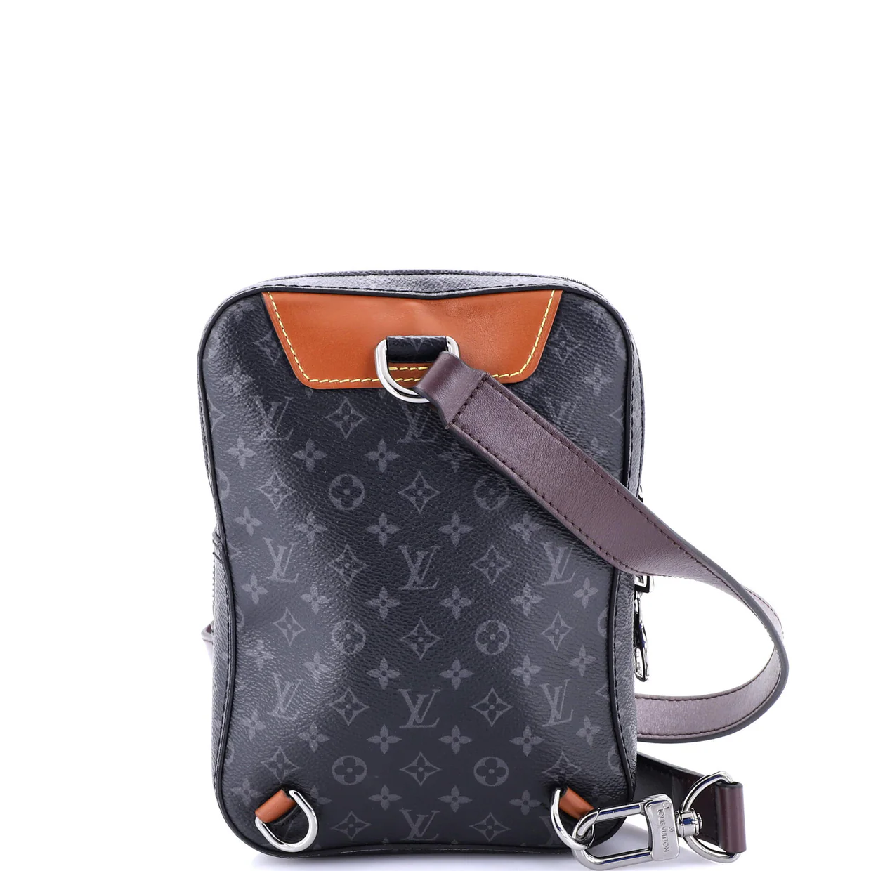 Amazone Sling Bag Patchwork Monogram Eclipse Canvas and Printed Leather - Deep Luxury
