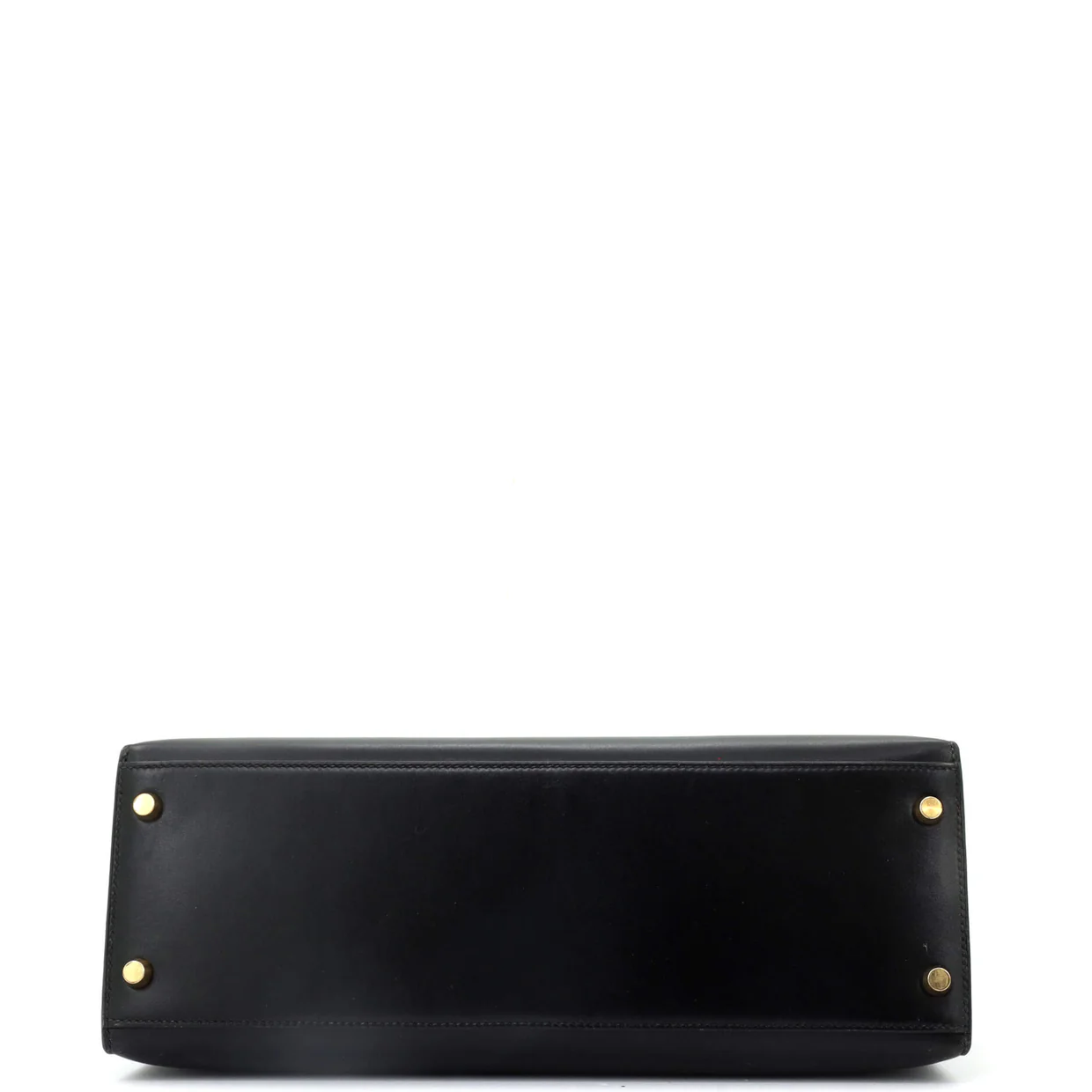 Kelly Handbag Noir Box Calf with Gold Hardware 32 - Deep Luxury