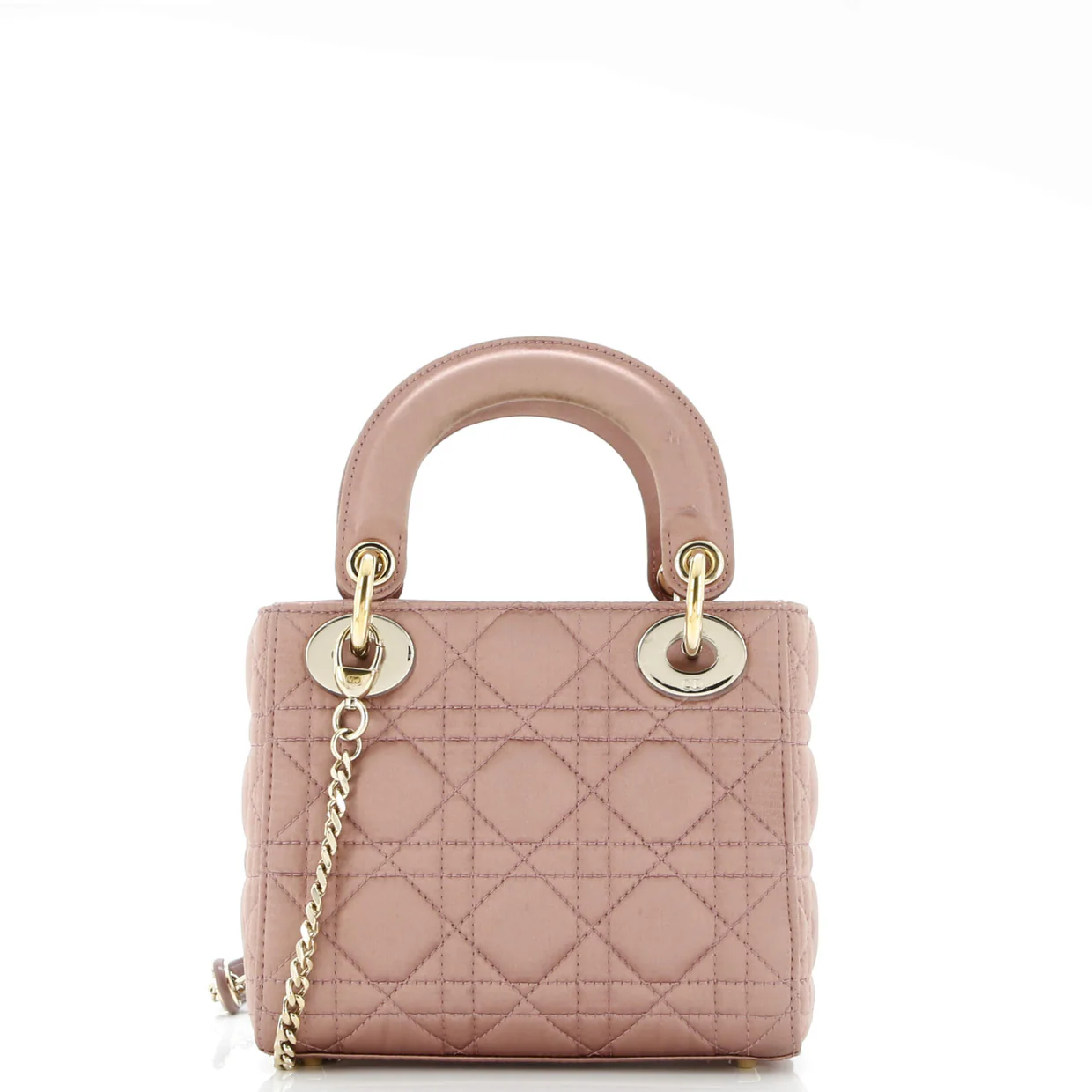Lady Dior Chain Bag Cannage Quilt Iridescent Leather Mini - Deep Luxury