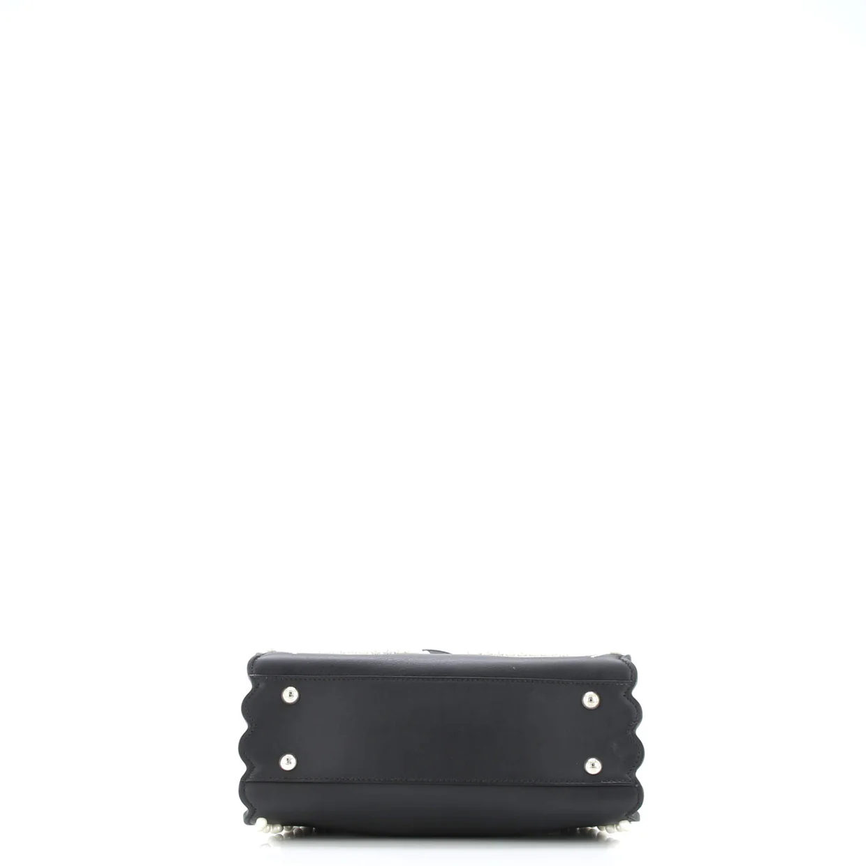 Peekaboo Bag Pearl Embellished Leather Mini - Deep Luxury