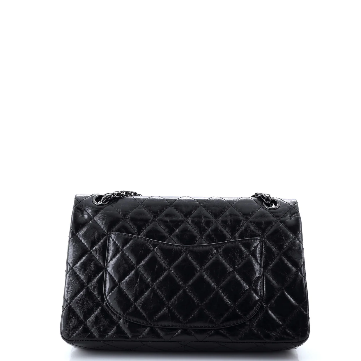 So Black Reissue 2.55 Flap Bag Quilted Glazed Calfskin 226 - Deep Luxury