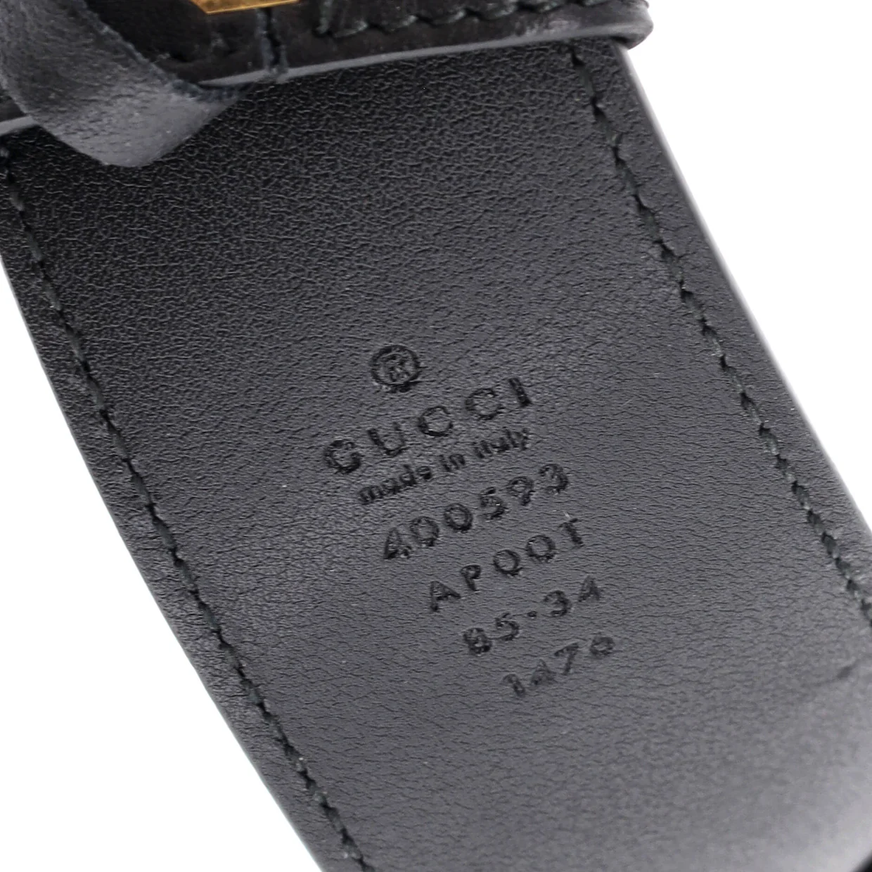 GG Marmont Belt Leather Wide 85 - Deep Luxury