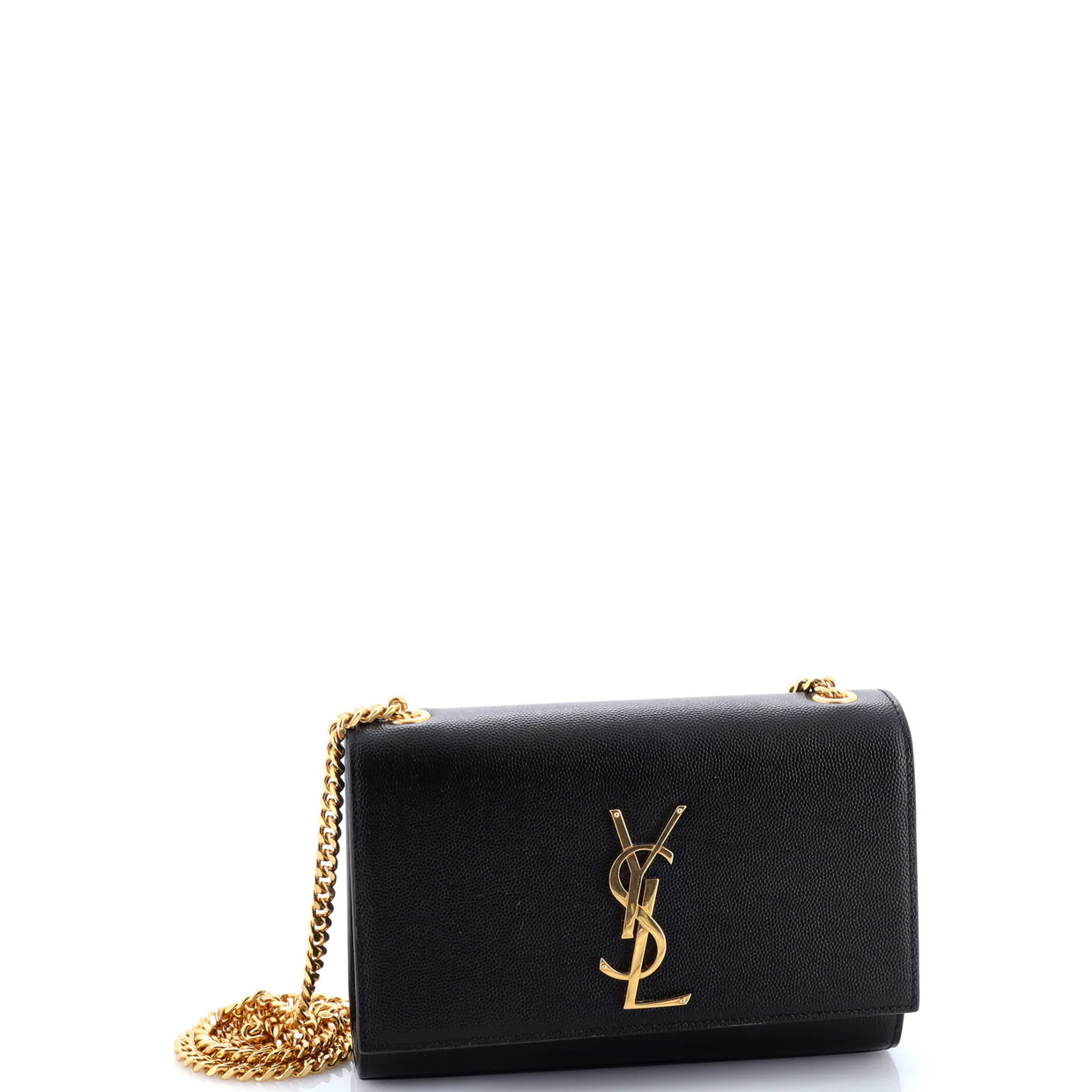 Classic Monogram Crossbody Bag Grainy Leather Small - Deep Luxury