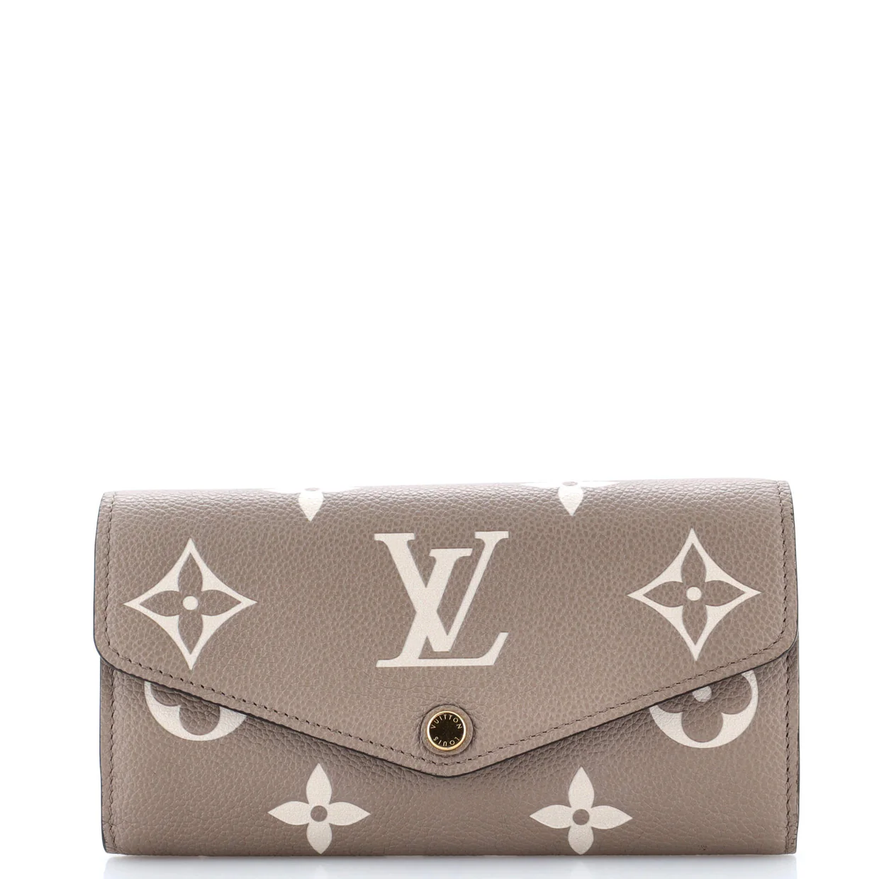 Sarah Wallet NM Bicolor Monogram Empreinte Giant - Deep Luxury