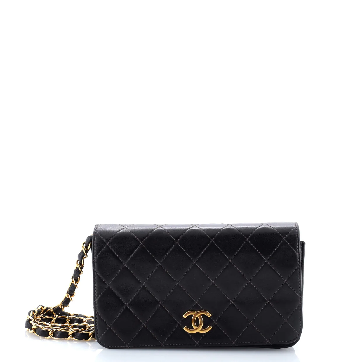 Vintage Full Flap Bag Quilted Lambskin Mini - Deep Luxury