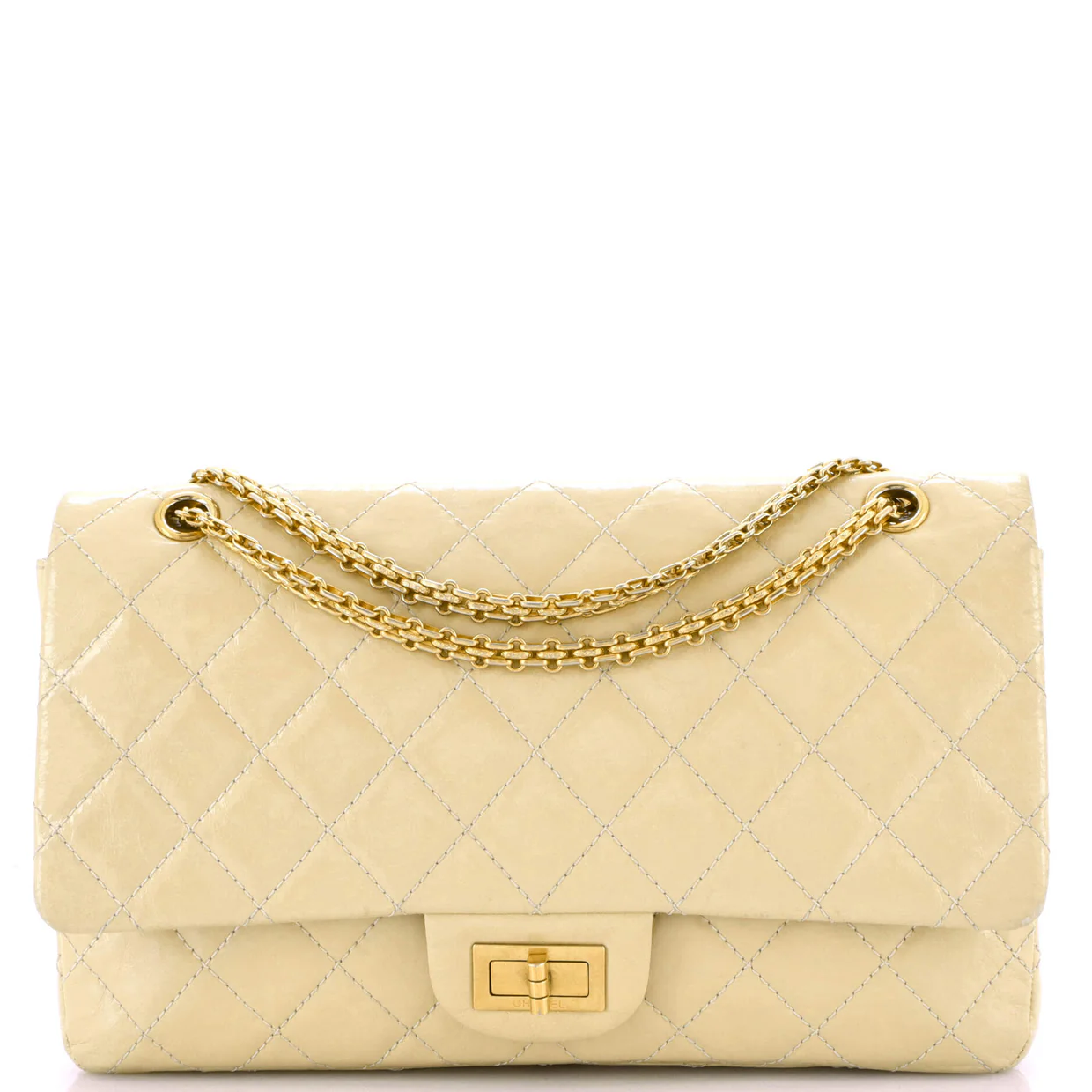 Reissue 2.55 Flap Bag Quilted Aged Calfskin 228 - Deep Luxury