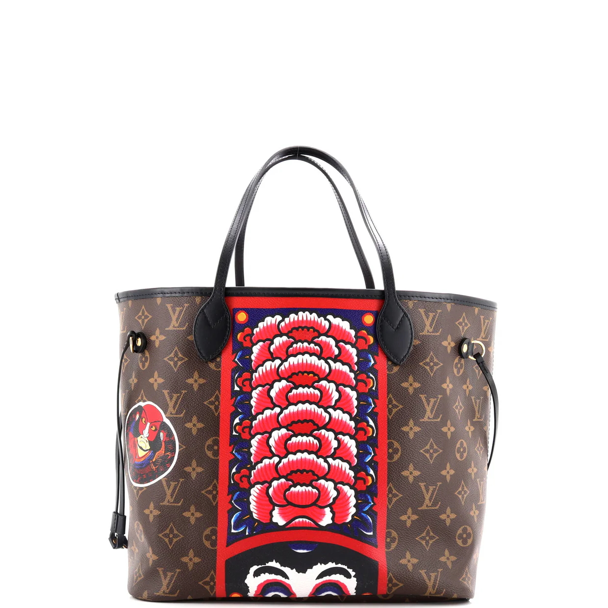 Neverfull NM Tote Limited Edition Kabuki Monogram Canvas MM - Deep Luxury