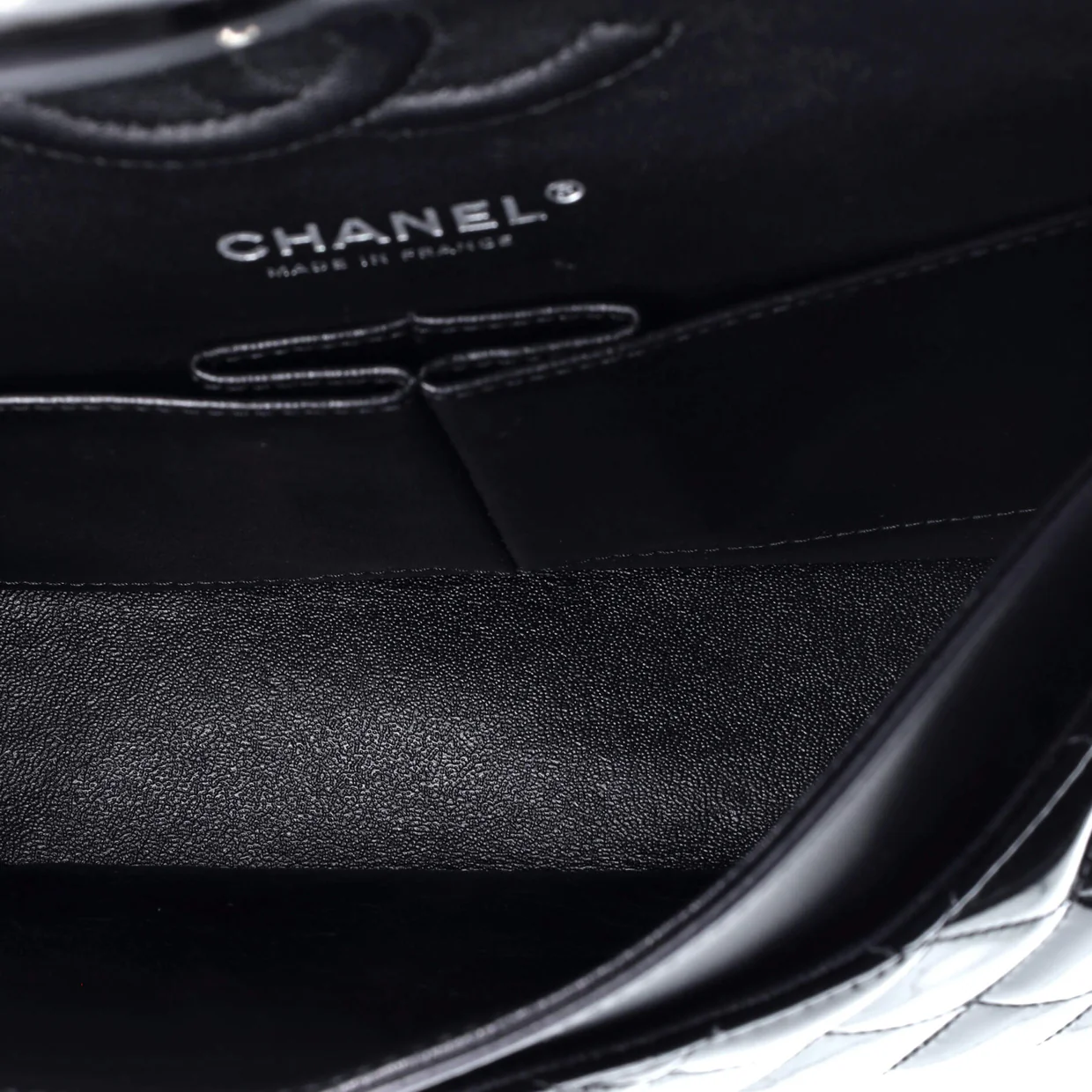 Classic Double Flap Bag Quilted Patent Medium - Deep Luxury