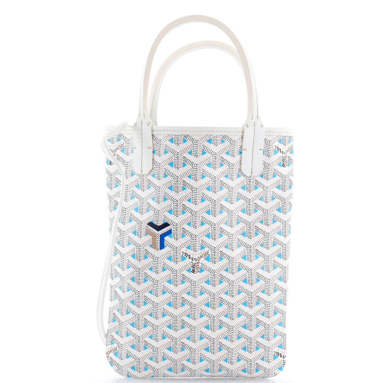 Poitiers Tote Claire Voie Coated Canvas Mini - Deep Luxury