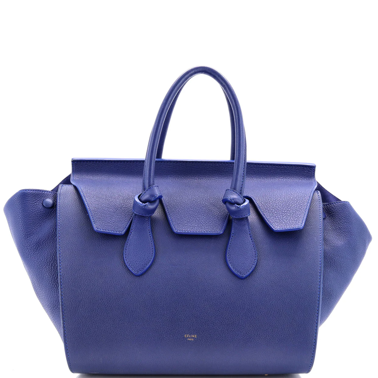 Tie Knot Tote Grainy Leather Medium - Deep Luxury