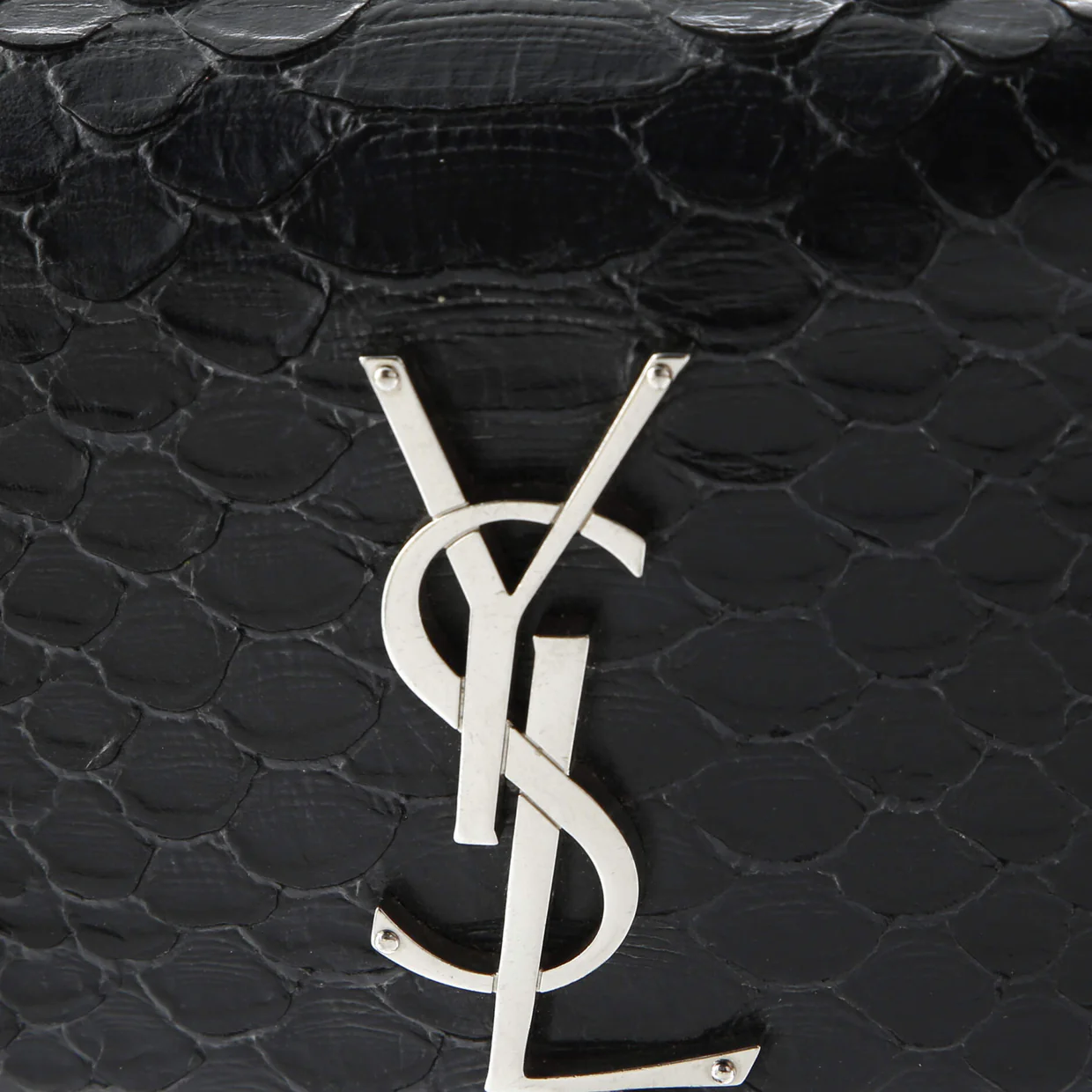 Classic Monogram Tassel Crossbody Bag Python Embossed Leather Small - Deep Luxury