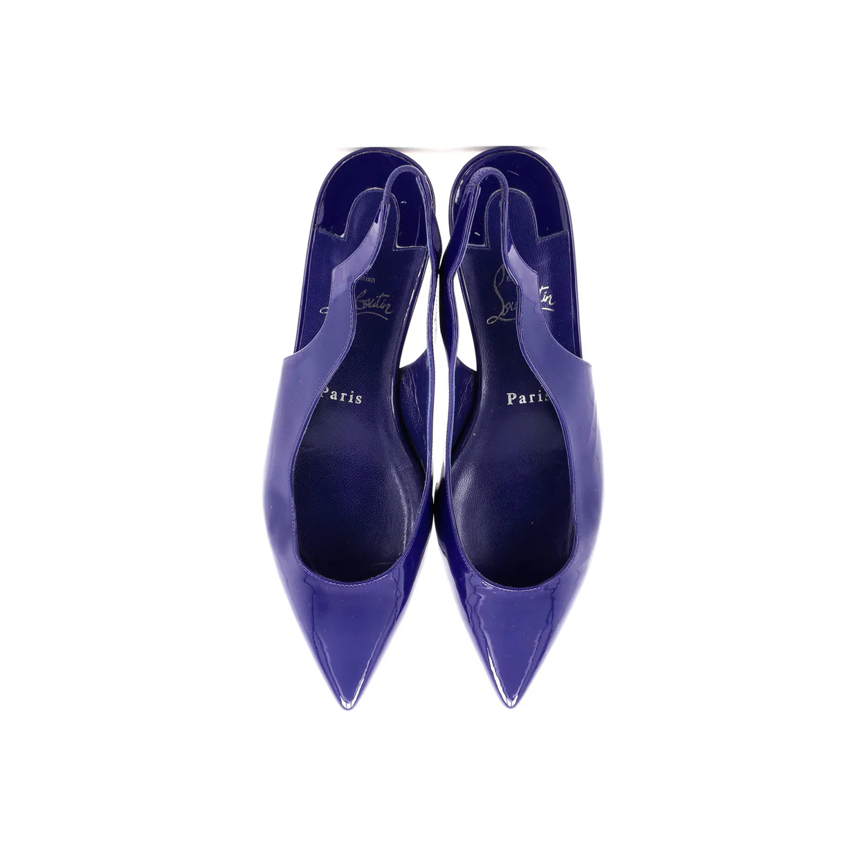 Hot Chickita Slingback Flats Patent - Deep Luxury