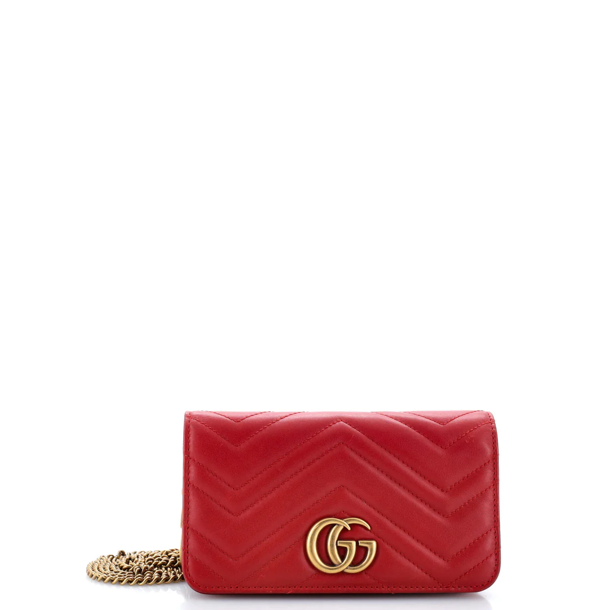 GG Marmont Chain Flap Bag Matelasse Leather Mini - Deep Luxury