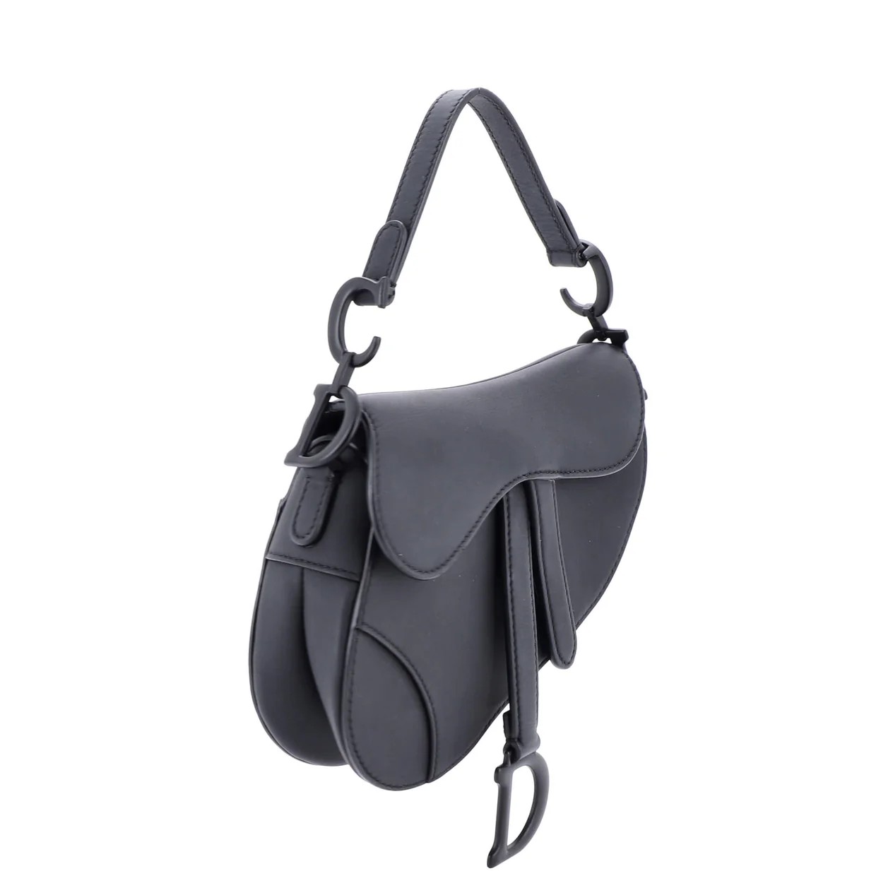 Ultra Matte Saddle Handbag Leather Mini - Deep Luxury