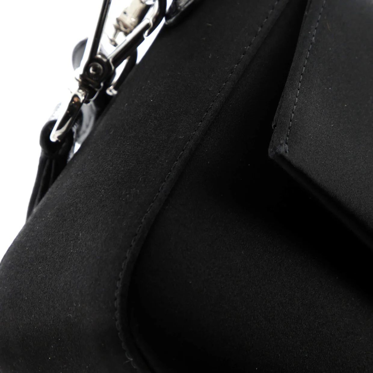 Baguette NM Bag Satin with Crystals and Karung Medium - Deep Luxury