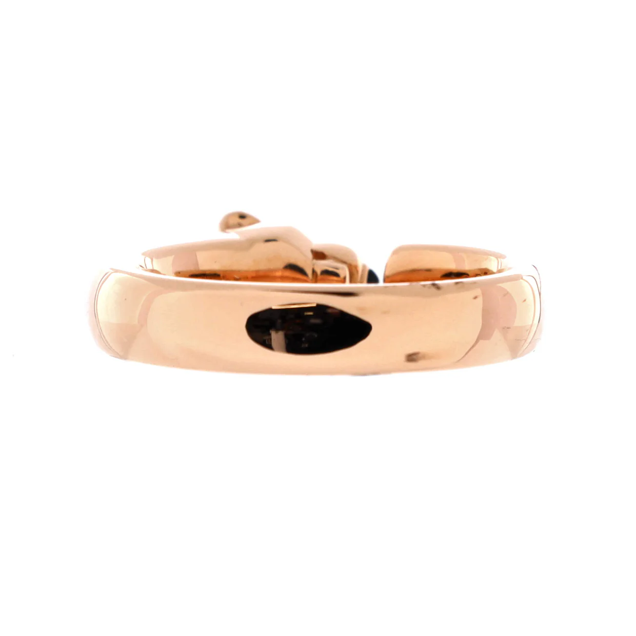 Panthere de Cartier Band Ring 18K Rose Gold with Onyx and Tsavorite 11mm - Deep Luxury