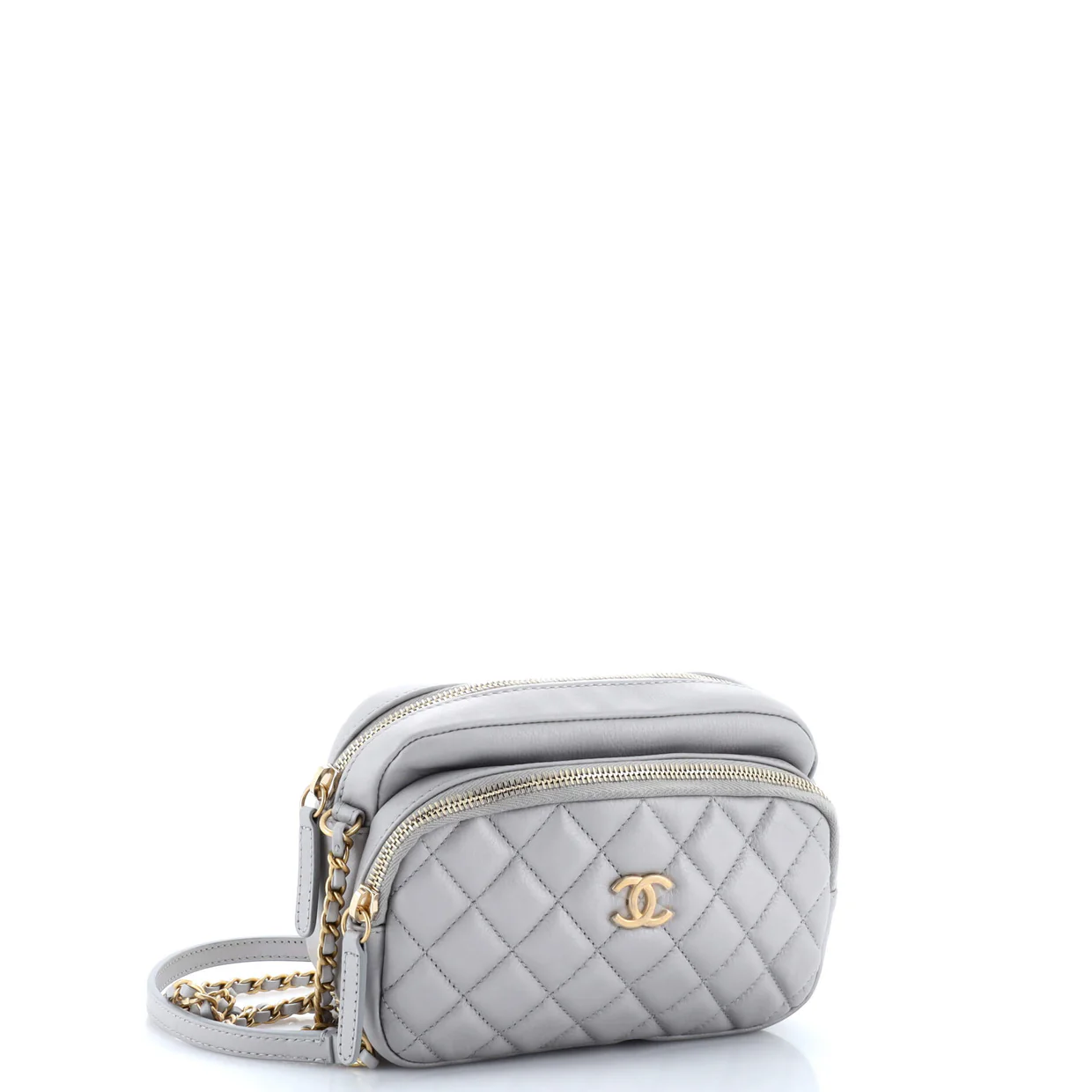 Day Trips Camera Case Bag Quilted Calfskin - Deep Luxury