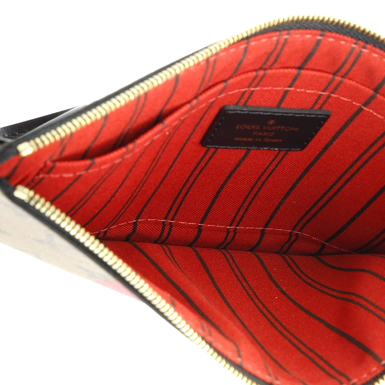 Neverfull Pochette Limited Edition Kabuki Monogram Canvas Large - Deep Luxury