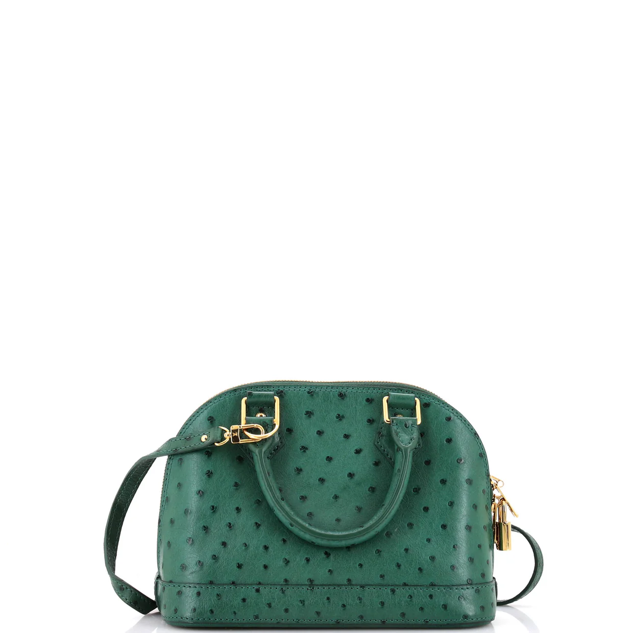 Alma Handbag Ostrich BB - Deep Luxury