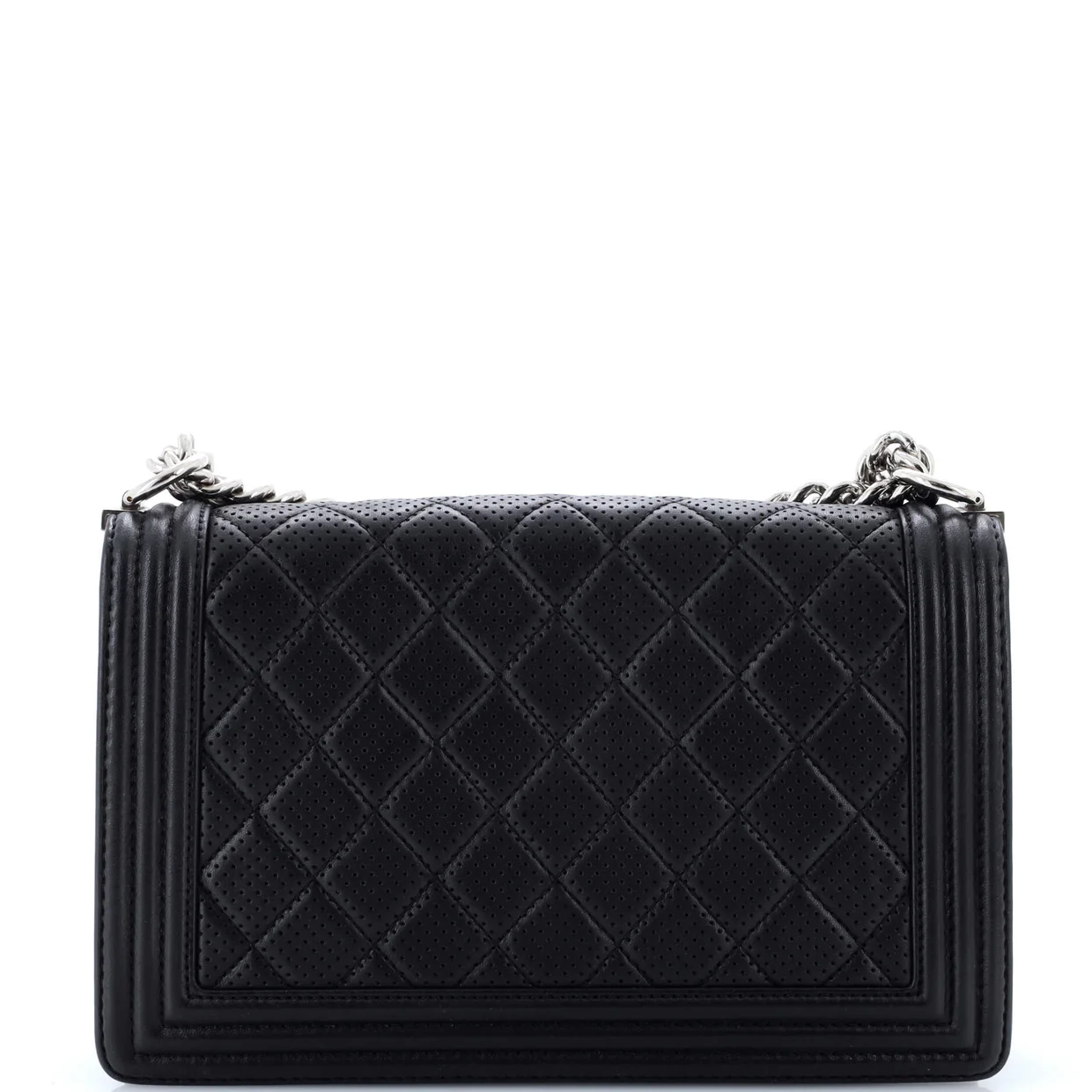 Boy Flap Bag Quilted Perforated Lambskin New Medium - Deep Luxury