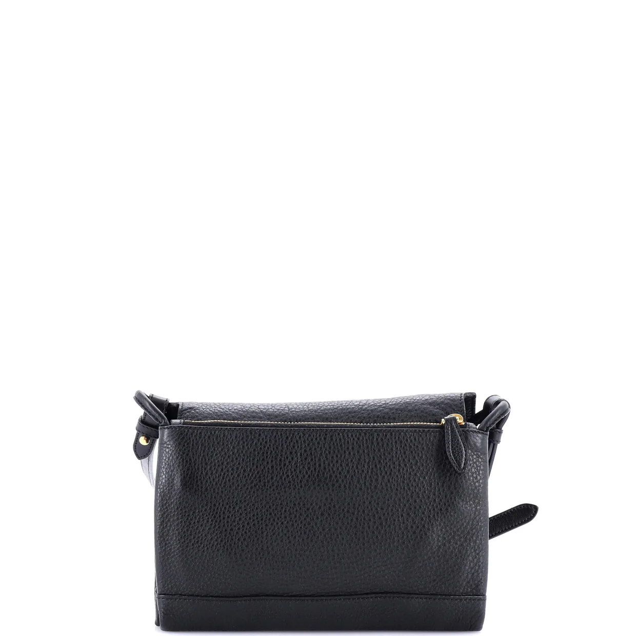 Double Zip Crossbody Bag Vitello Daino Small - Deep Luxury