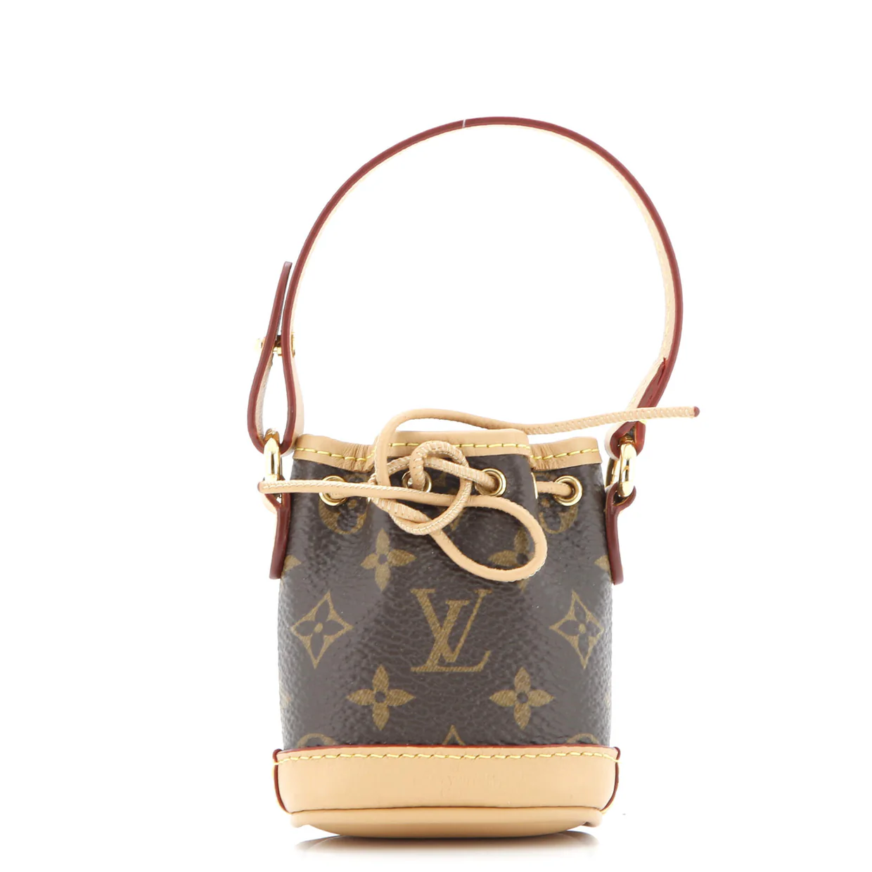 Micro Noe Bag Charm Monogram Canvas - Deep Luxury