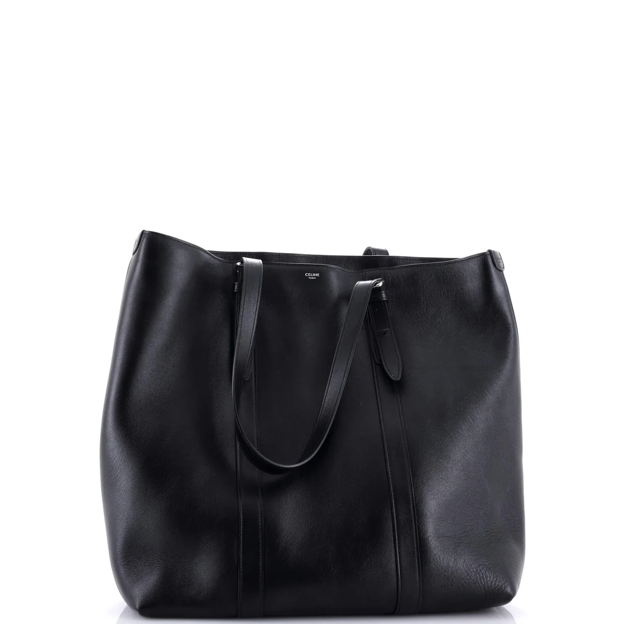 Buckle Cabas Tote Leather - Deep Luxury