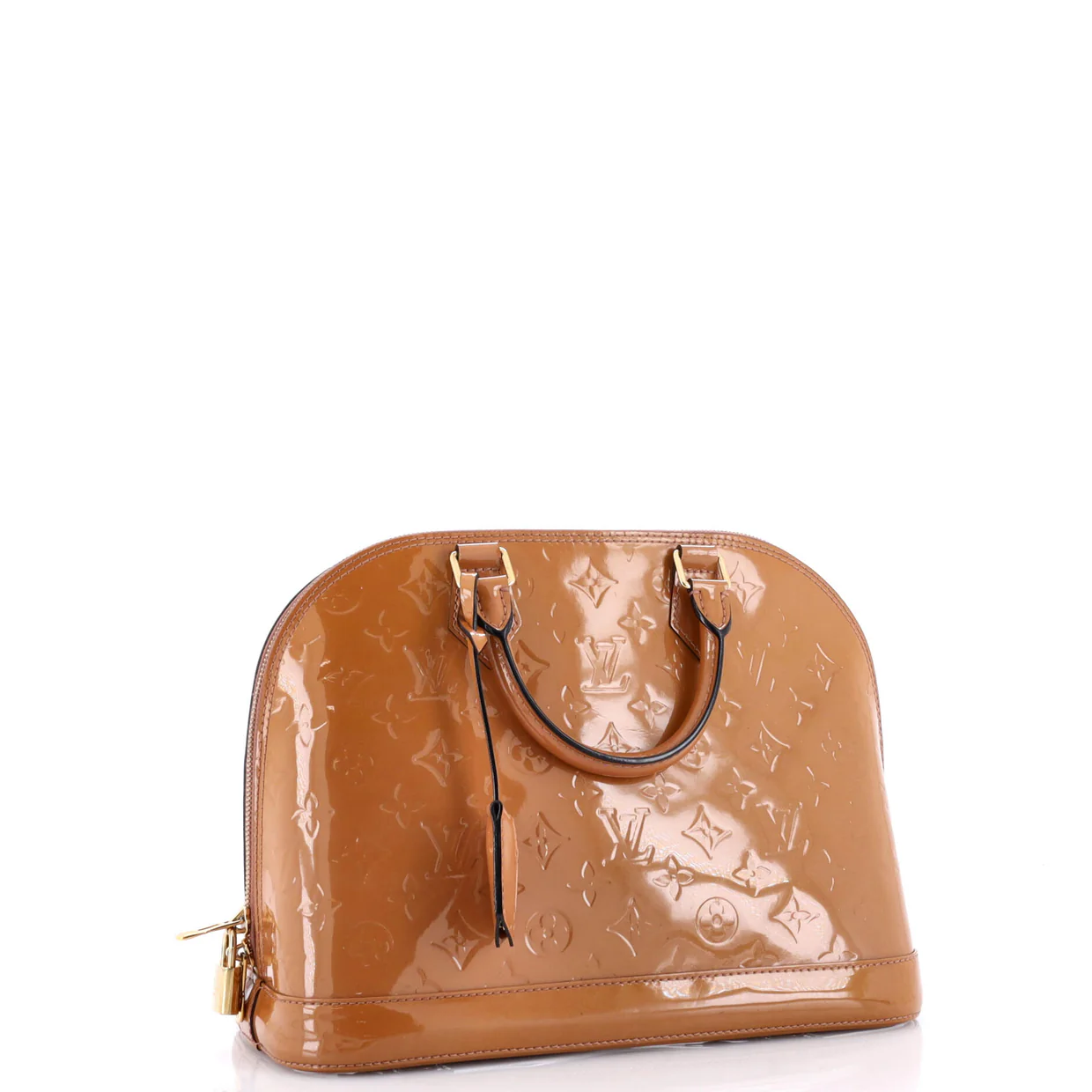 Alma Handbag Monogram Vernis PM - Deep Luxury