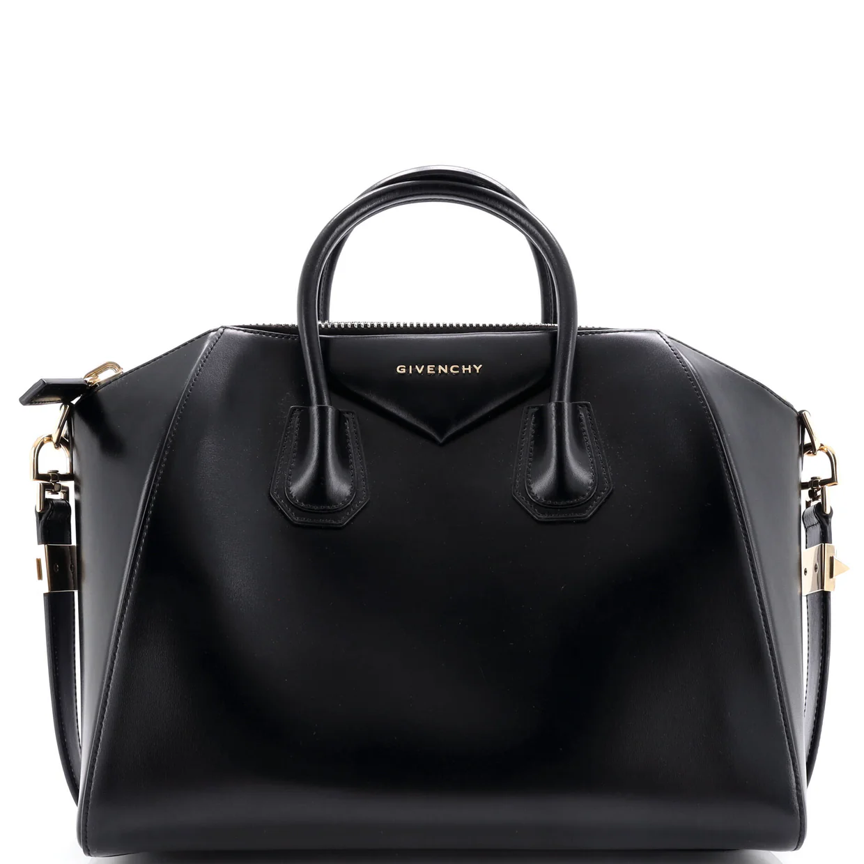 Antigona Bag Glazed Leather Medium - Deep Luxury