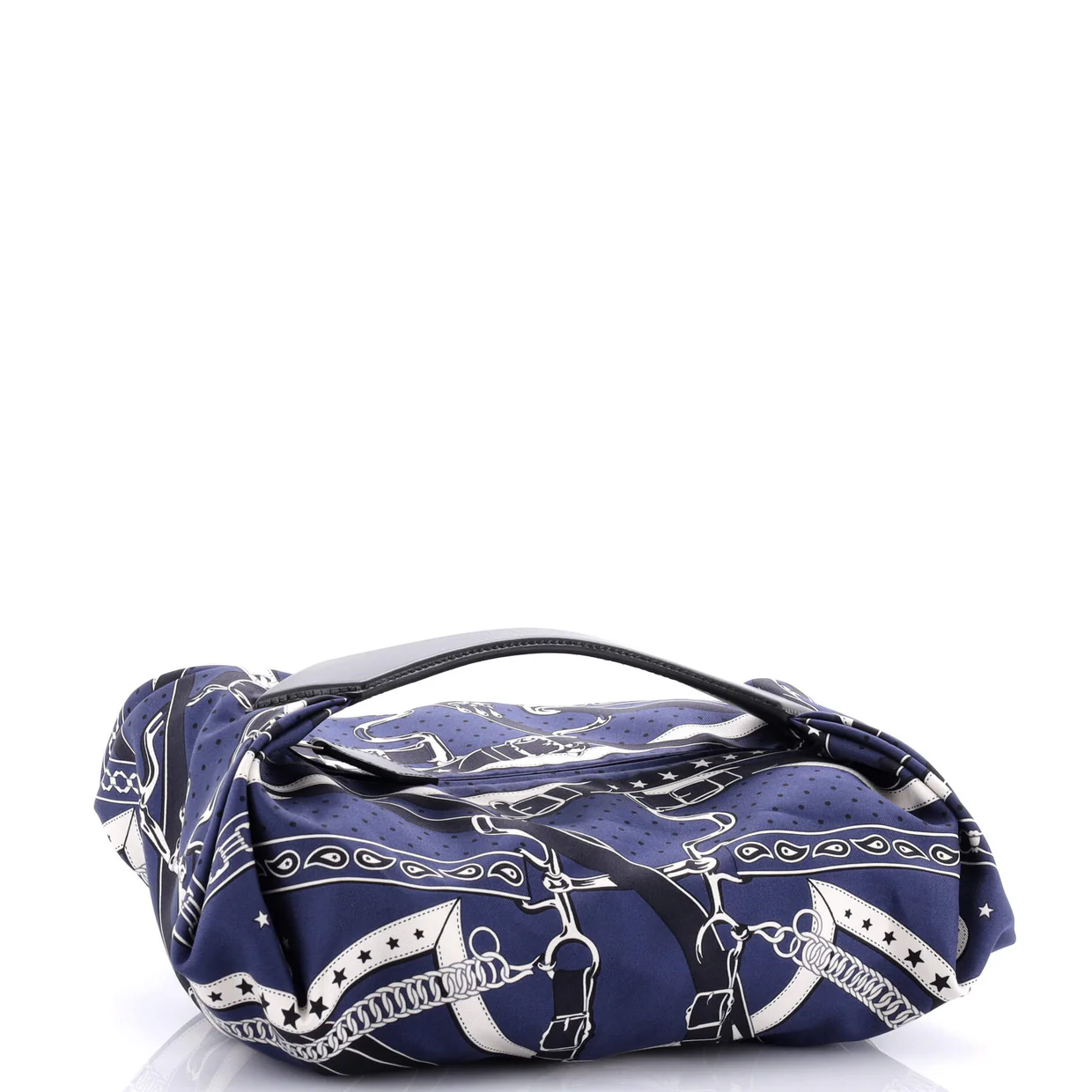 Balusoie Bag Printed Silk and Leather - Deep Luxury