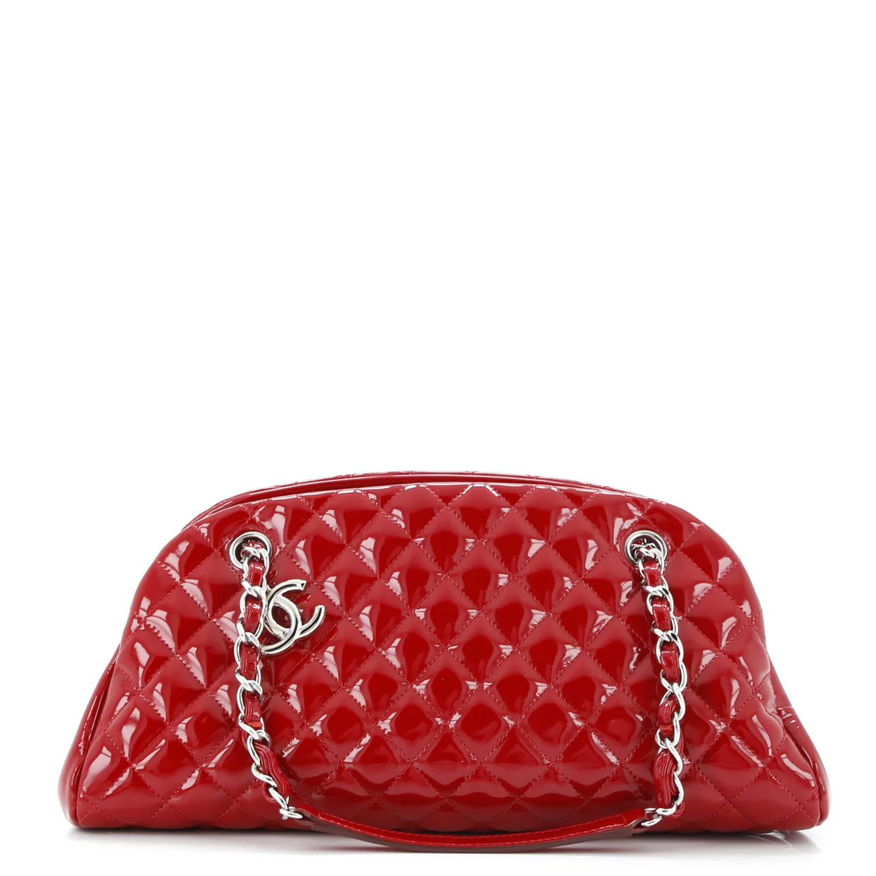 Just Mademoiselle Bag Quilted Patent Medium - Deep Luxury