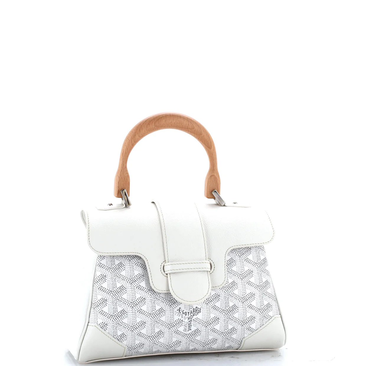 Saigon Top Handle Bag Coated Canvas with Leather Mini - Deep Luxury