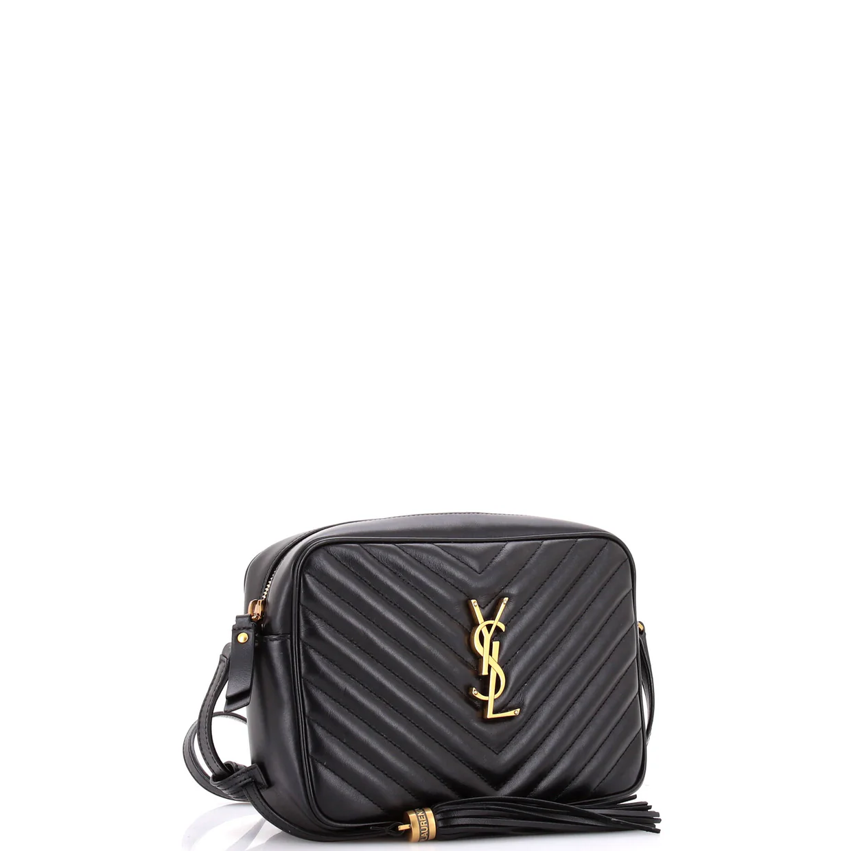 Lou Camera Bag Matelasse Chevron Leather Small - Deep Luxury