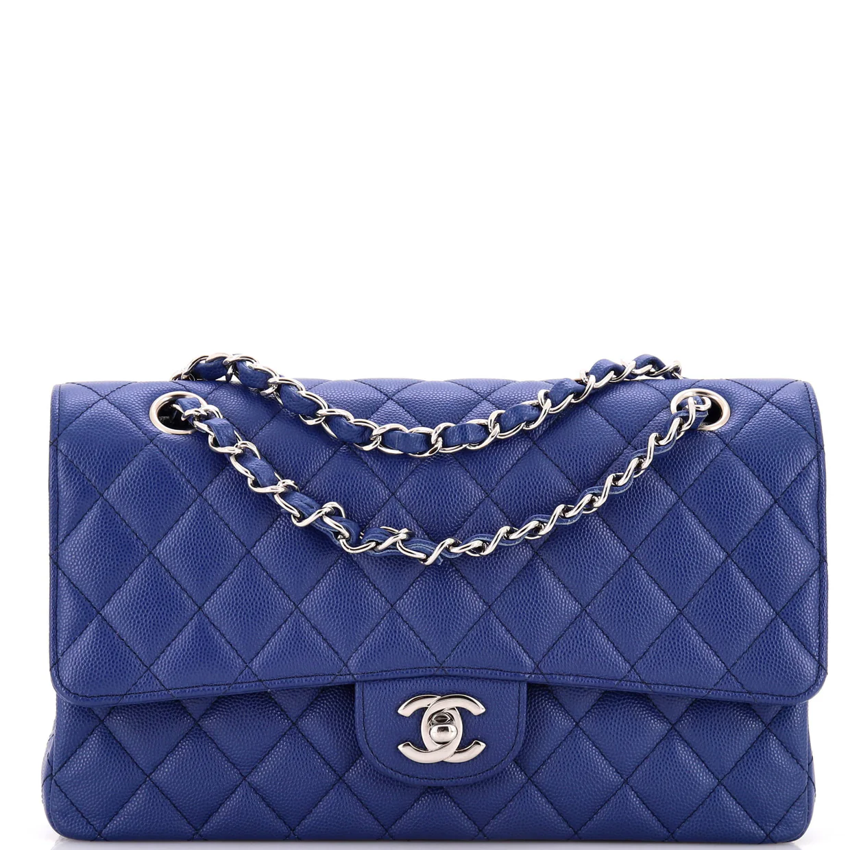 Classic Double Flap Bag Quilted Caviar Medium - Deep Luxury
