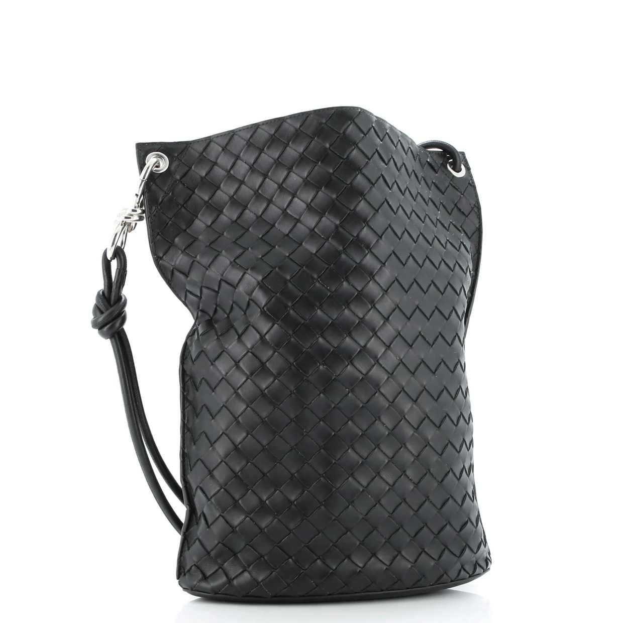 Knot Bucket Bag Intrecciato Nappa Small - Deep Luxury