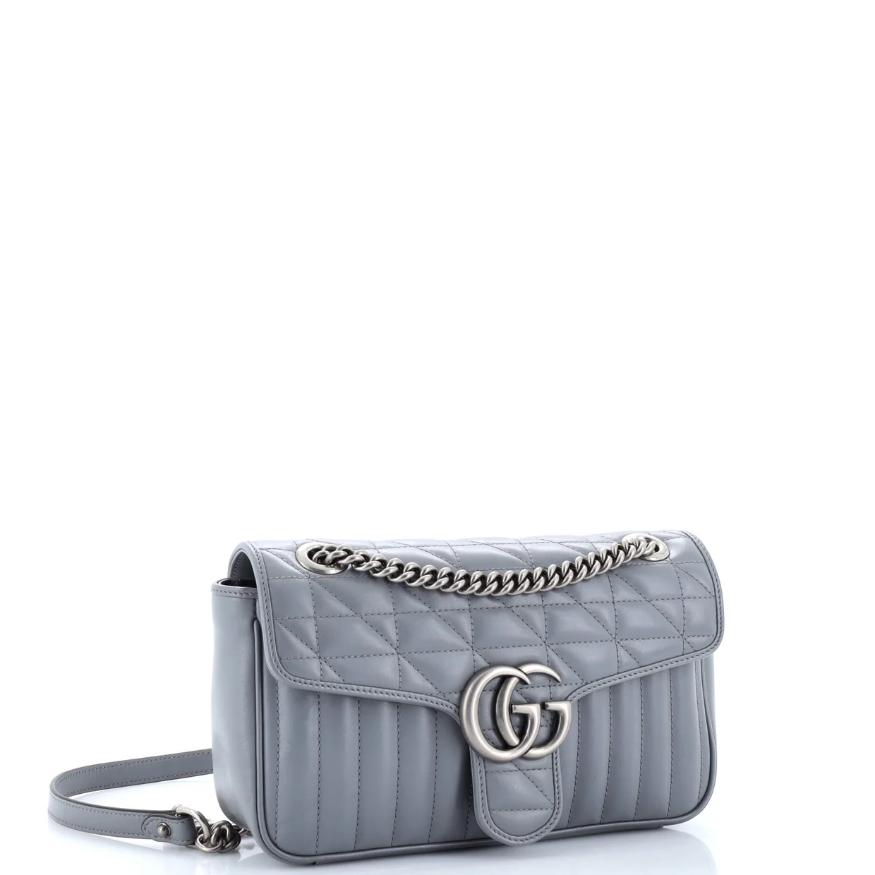 GG Marmont Flap Bag Mixed Matelasse Leather Small - Deep Luxury