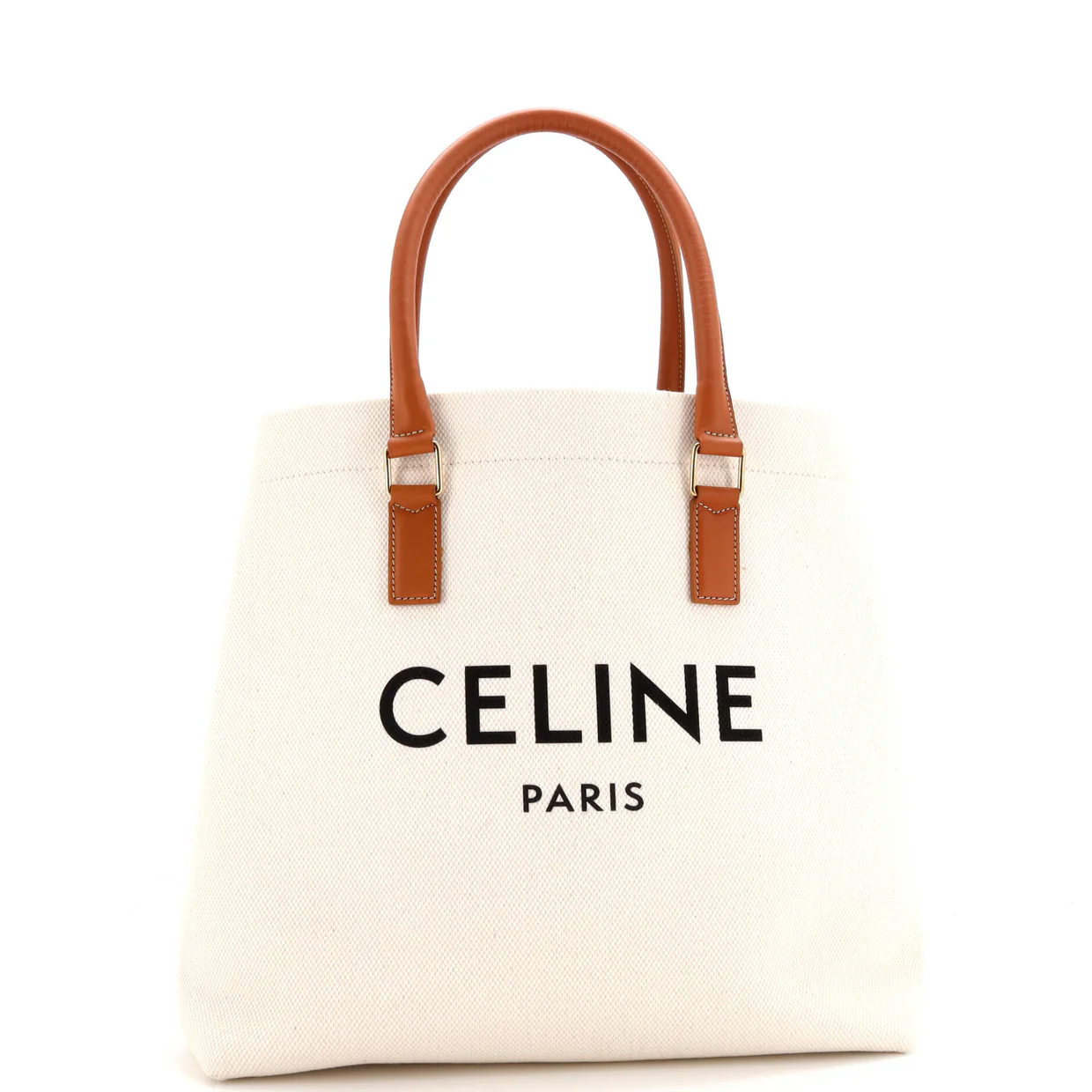 Horizontal Cabas Tote Canvas with Leather Small - Deep Luxury