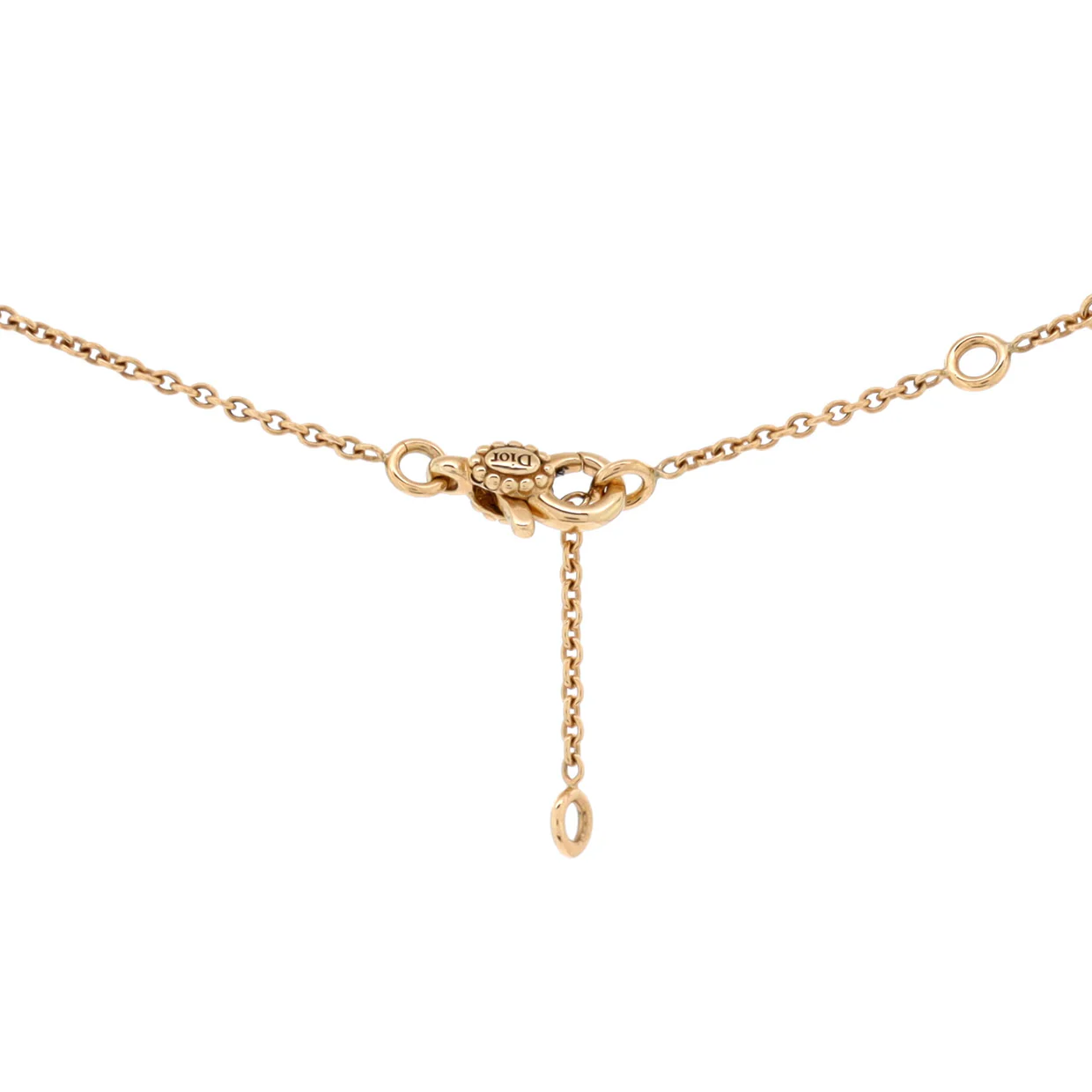 Rose des Vents Heart Motif Necklace 18K Yellow Gold with Diamond and Ceramic - Deep Luxury