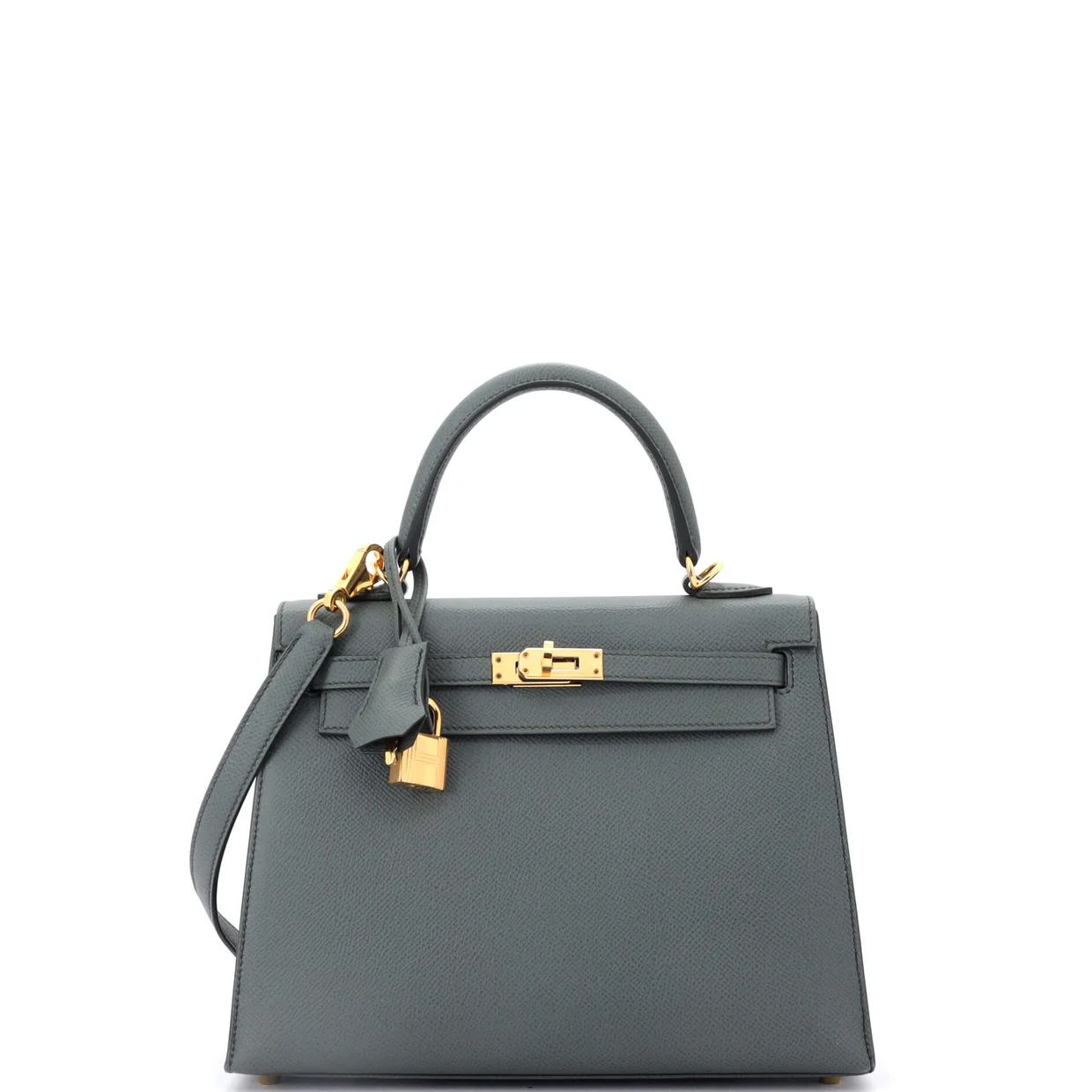 Kelly Handbag Vert Amande Epsom with Gold Hardware 25 - Deep Luxury
