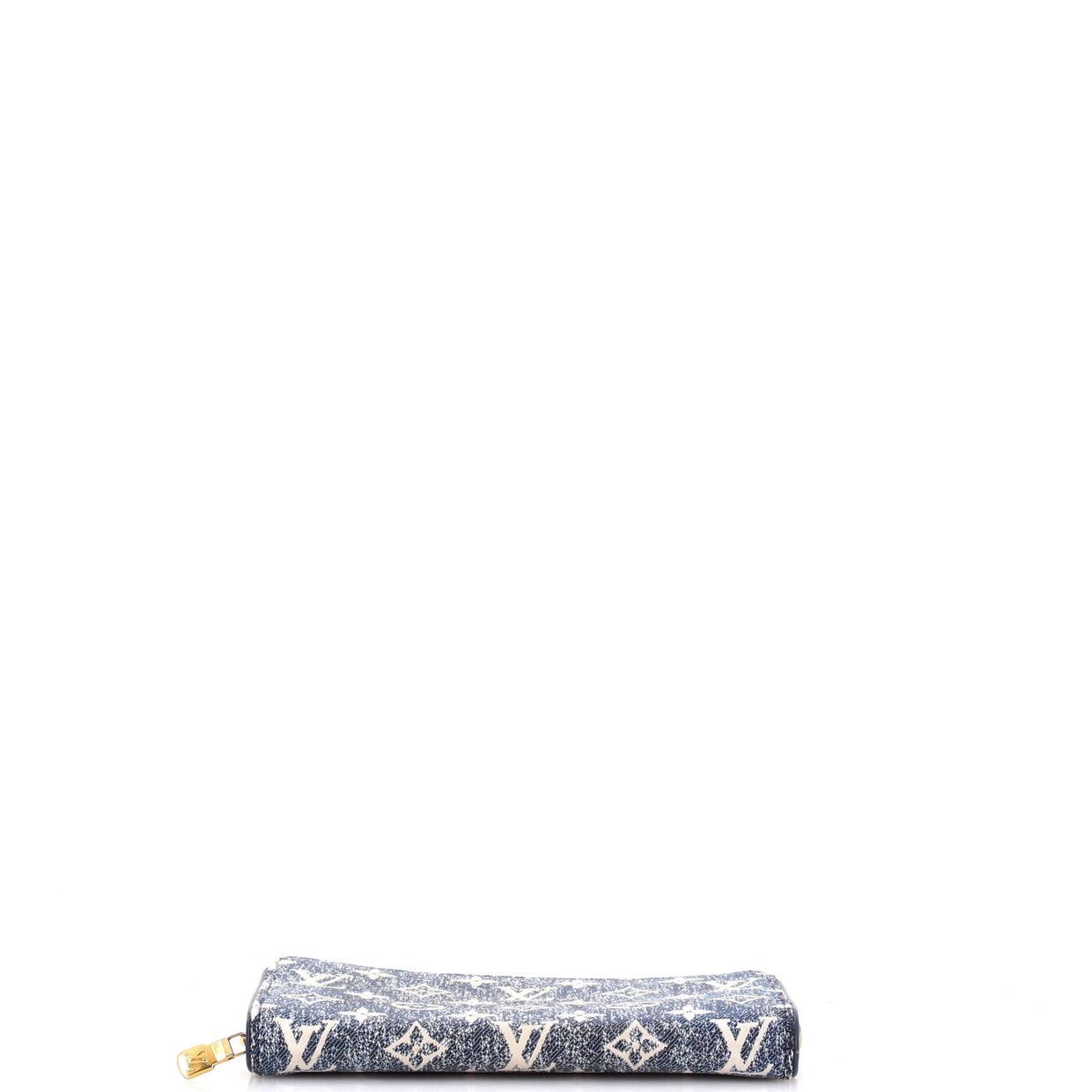Zippy Wallet Monogram Jacquard Denim - Deep Luxury
