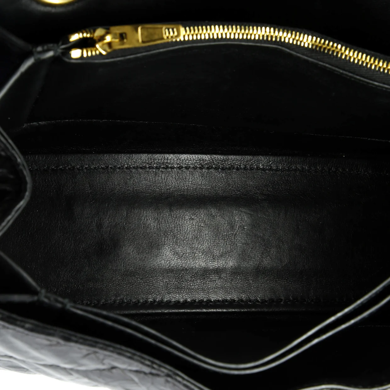 Crush Chain Flap Bag Quilted Crushed Calfskin Small - Deep Luxury