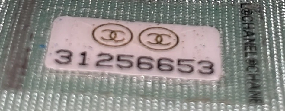 CC Pearl Coin Card Holder with Chain Quilted Iridescent Caviar - Deep Luxury