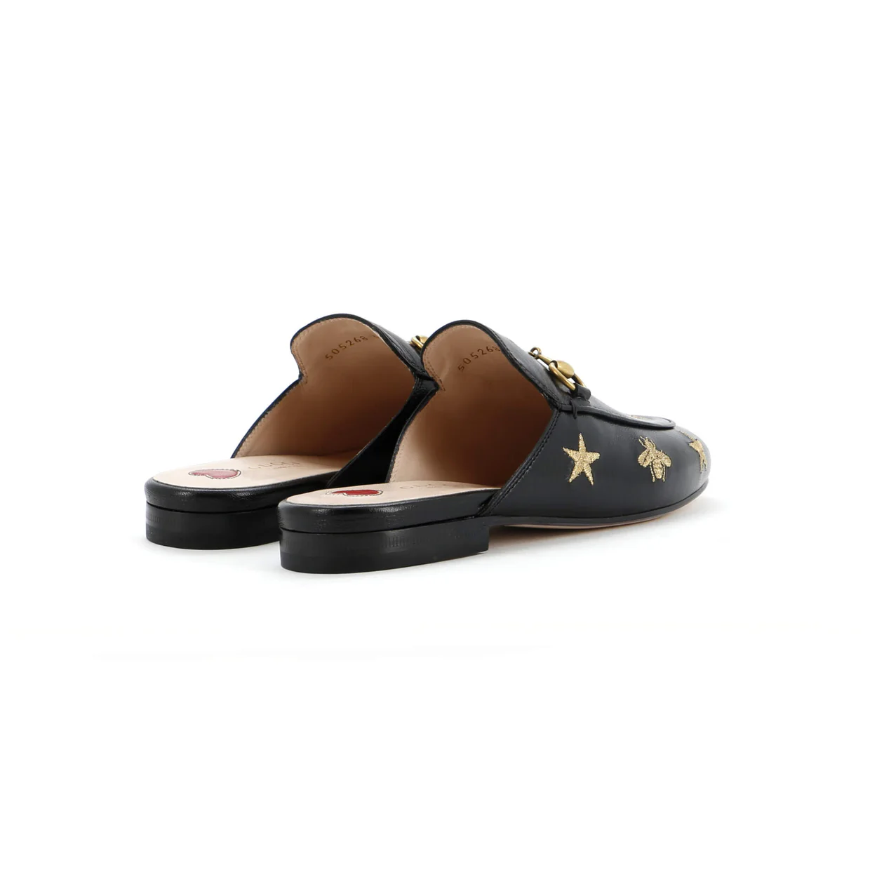 Women's Princetown Mules Embroidered Leather - Deep Luxury