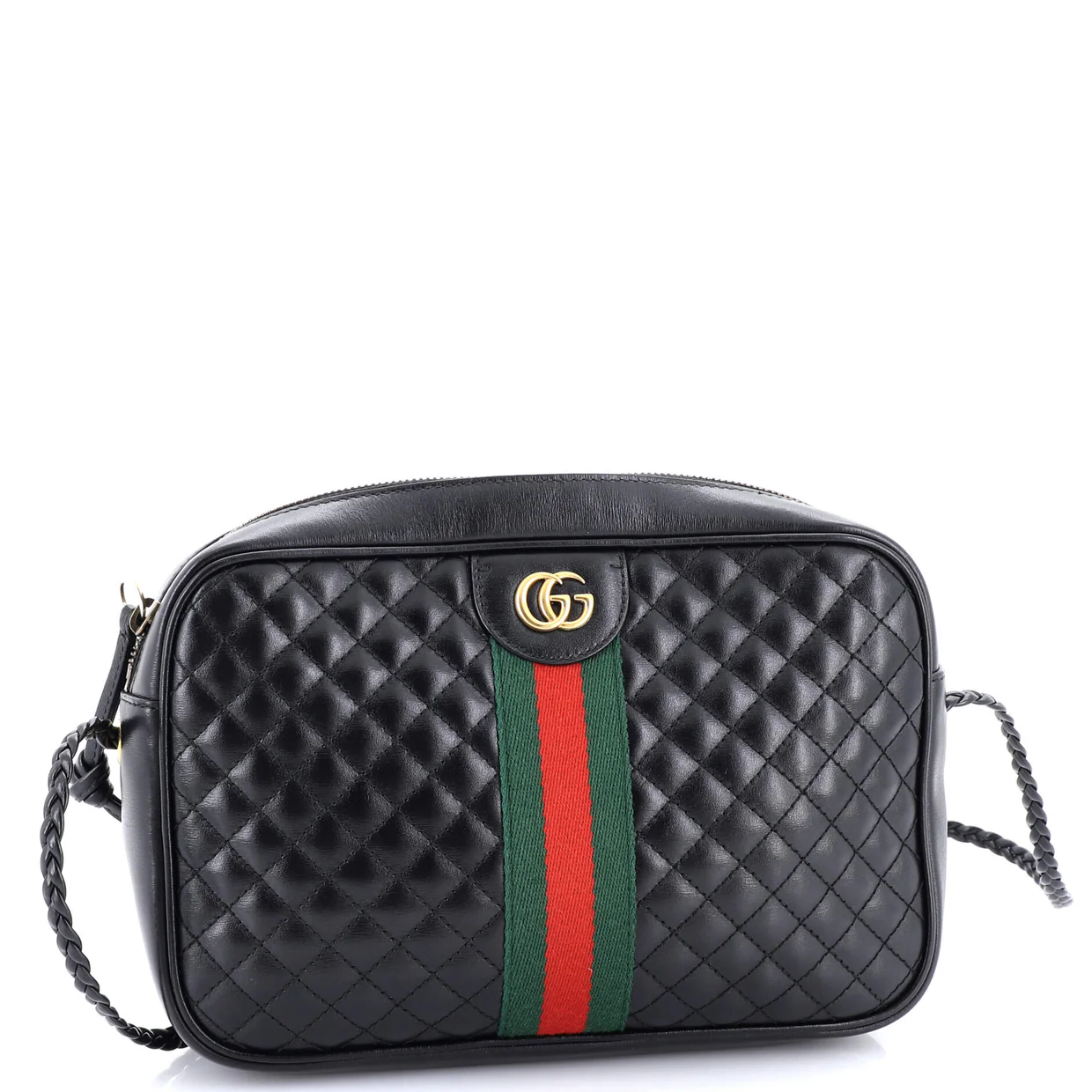 Trapuntata Camera Bag Quilted Leather Small - Deep Luxury