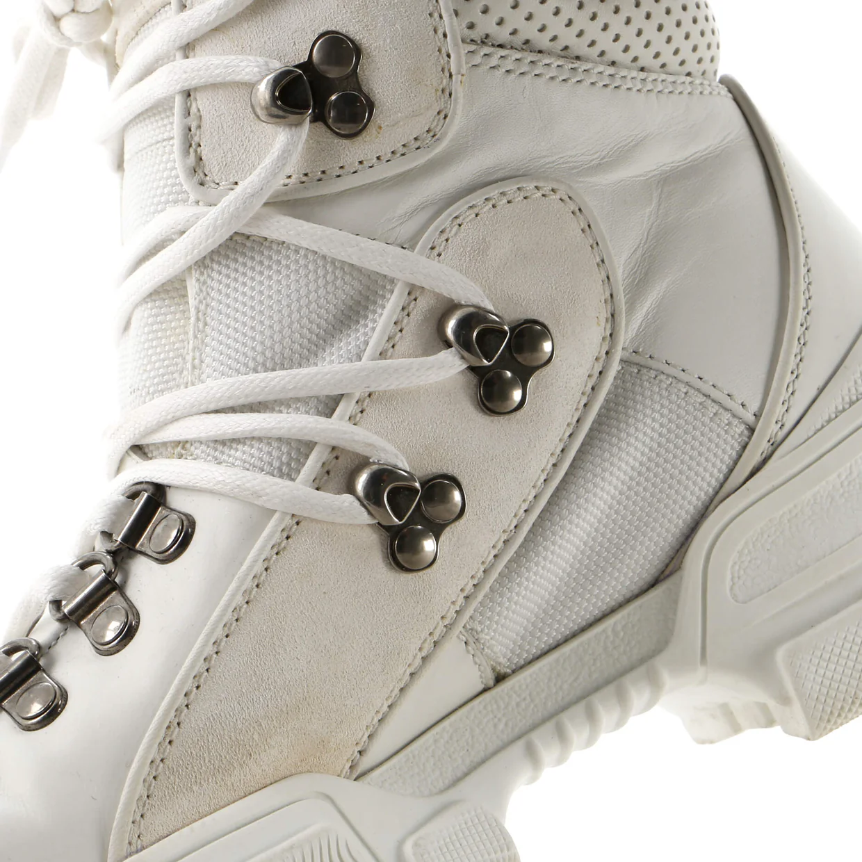 Flashtrek Hiking Boots GG Canvas and Suede with Shearling - Deep Luxury
