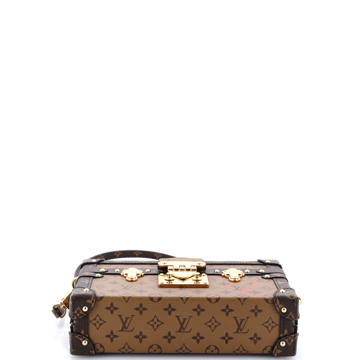 Petite Malle Handbag Reverse Monogram Canvas - Deep Luxury