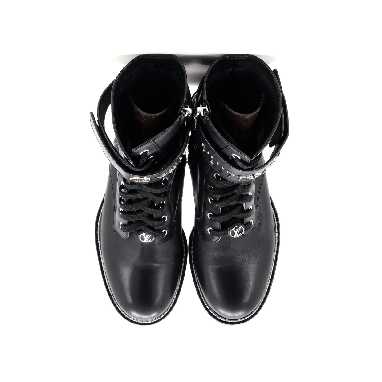Women's Logo Territory Flat Ranger Boots Leather - Deep Luxury