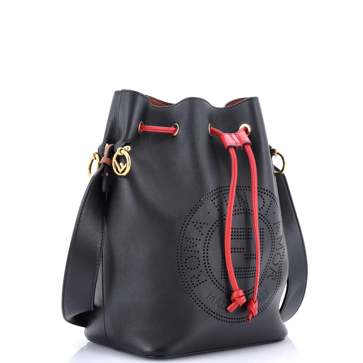Mon Tresor Bucket Bag Perforated Leather Small - Deep Luxury
