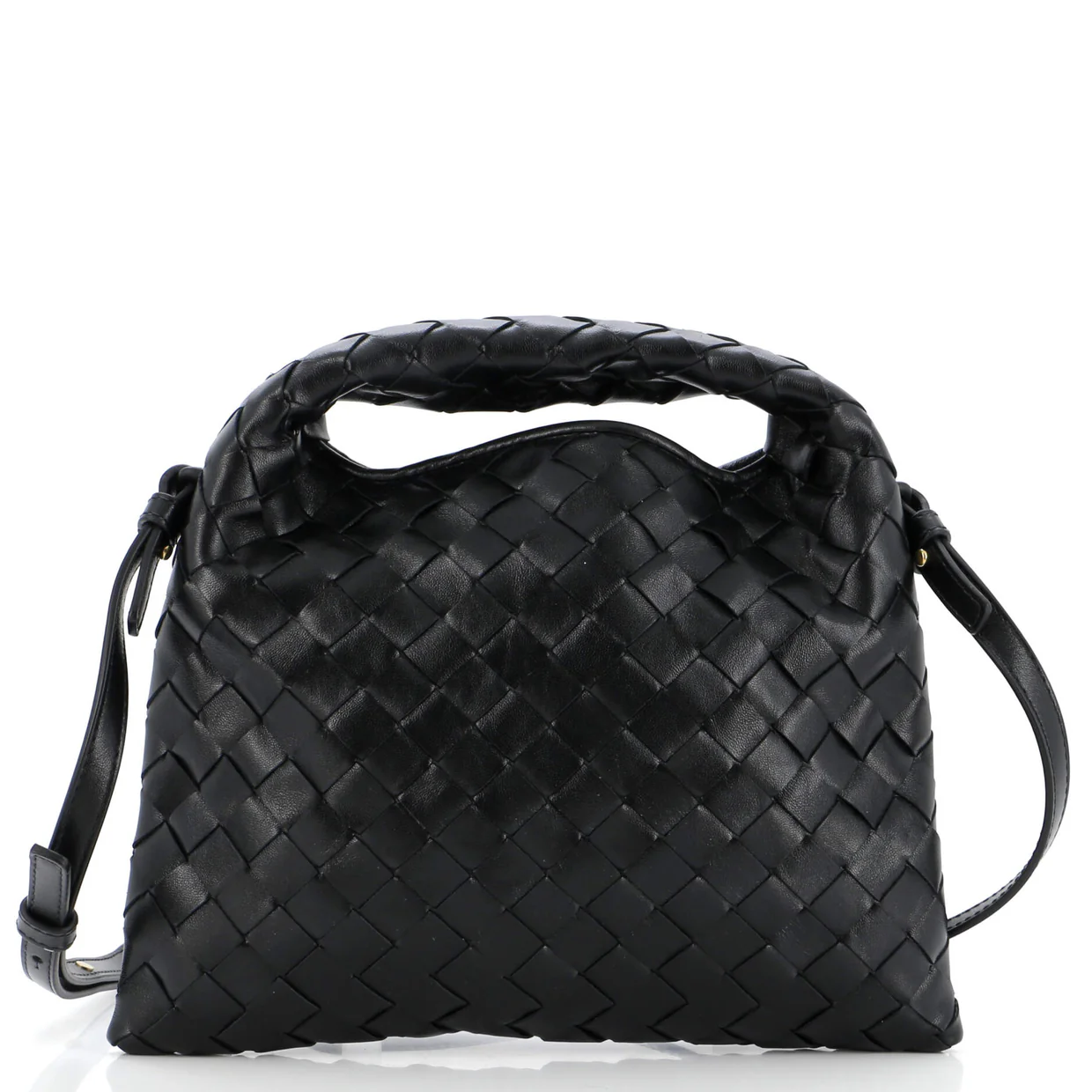 Hop Top Handle Bag Intrecciato Nappa Mini - Deep Luxury