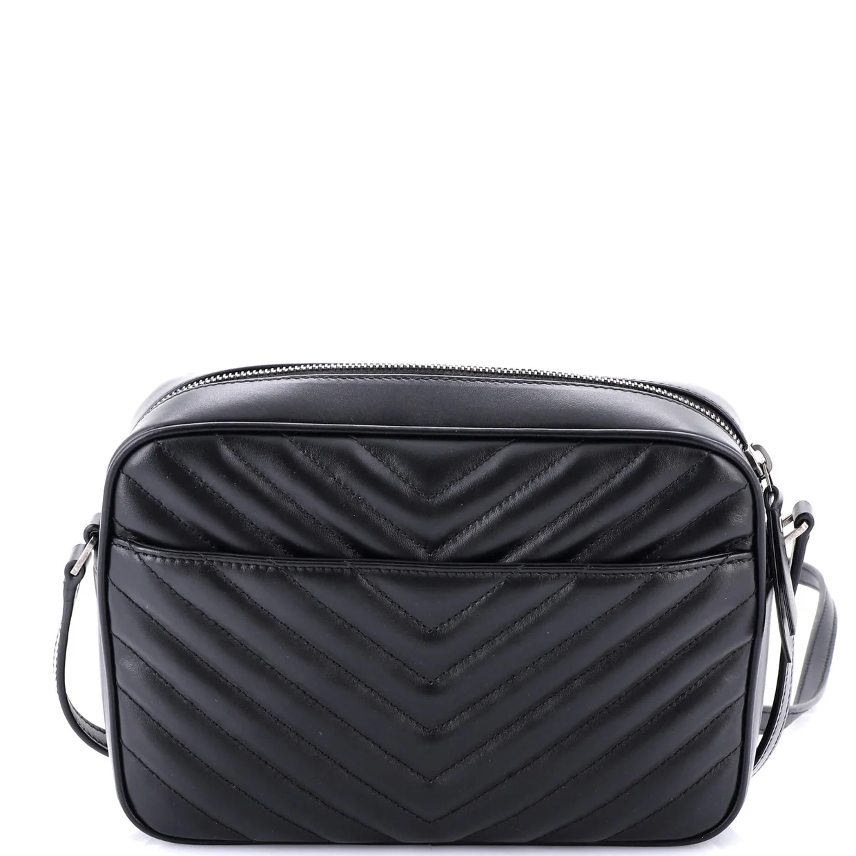 Lou Camera Bag Matelasse Chevron Leather Small - Deep Luxury